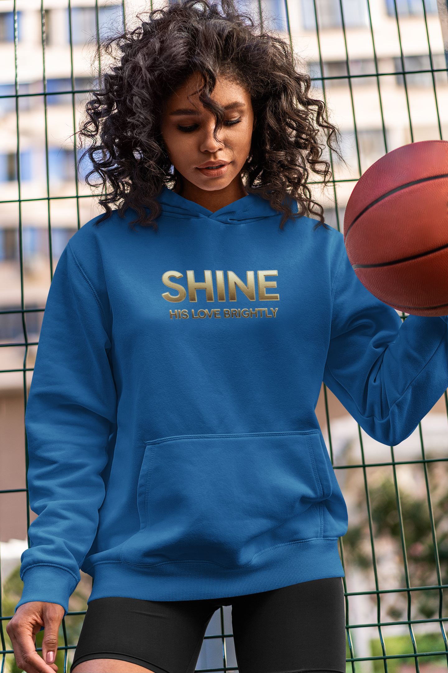 Shine His Love Brightly Unisex Midweight Softstyle Fleece Hoodie