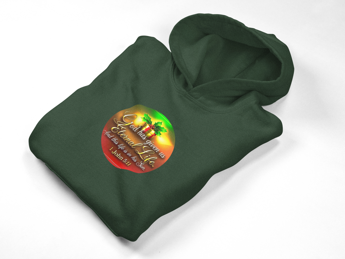 "Eternal Life Christmas" Unisex Midweight Softstyle Fleece Hoodie