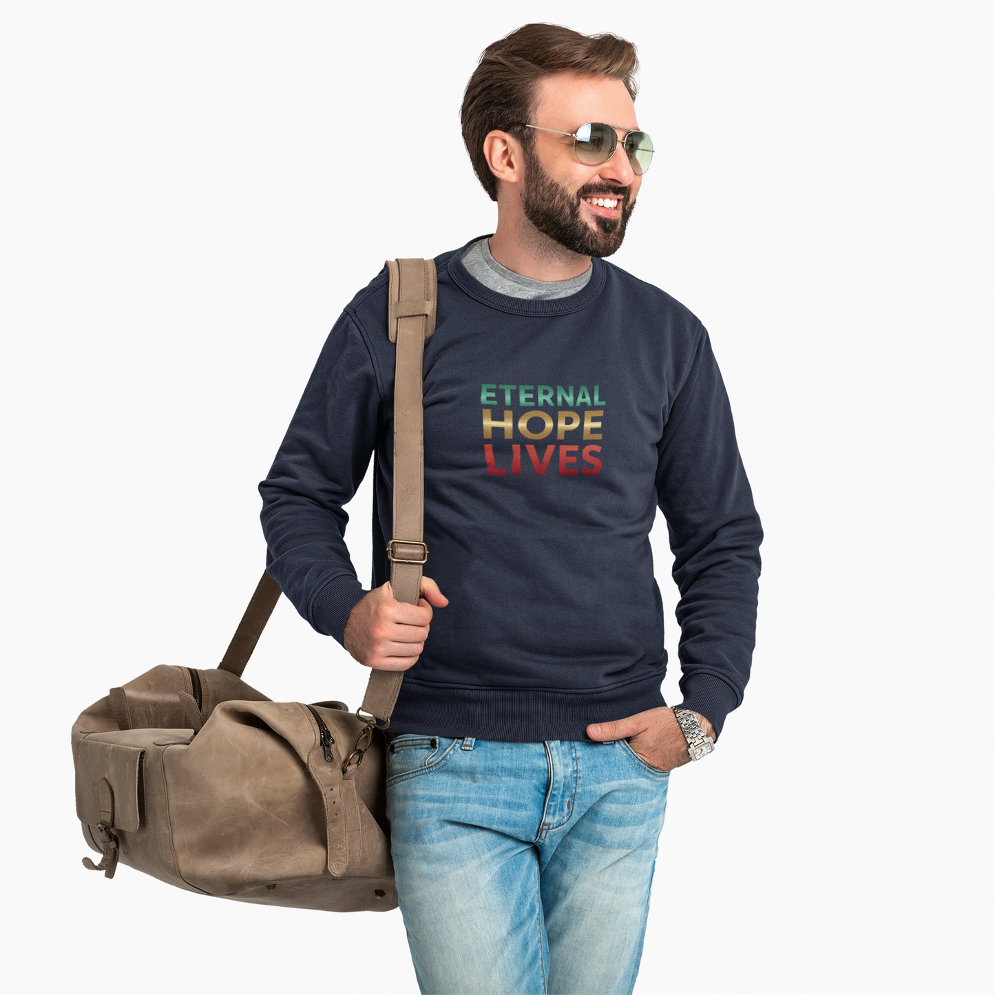 “Eternal Hope Lives” — Gildan 18000 Crewneck Sweatshirt