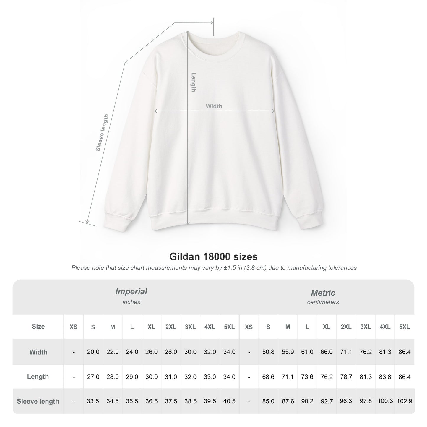 “Eternal Hope Lives” — Gildan 18000 Crewneck Sweatshirt