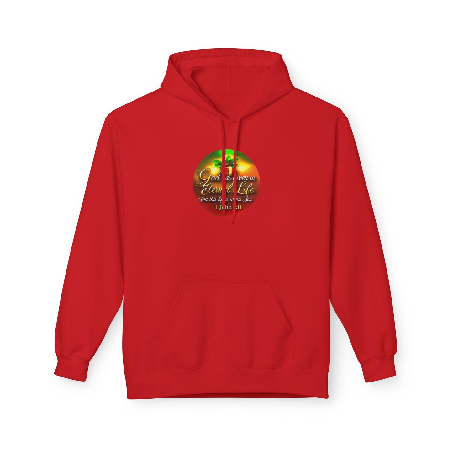 "Eternal Life Christmas" Unisex Midweight Softstyle Fleece Hoodie
