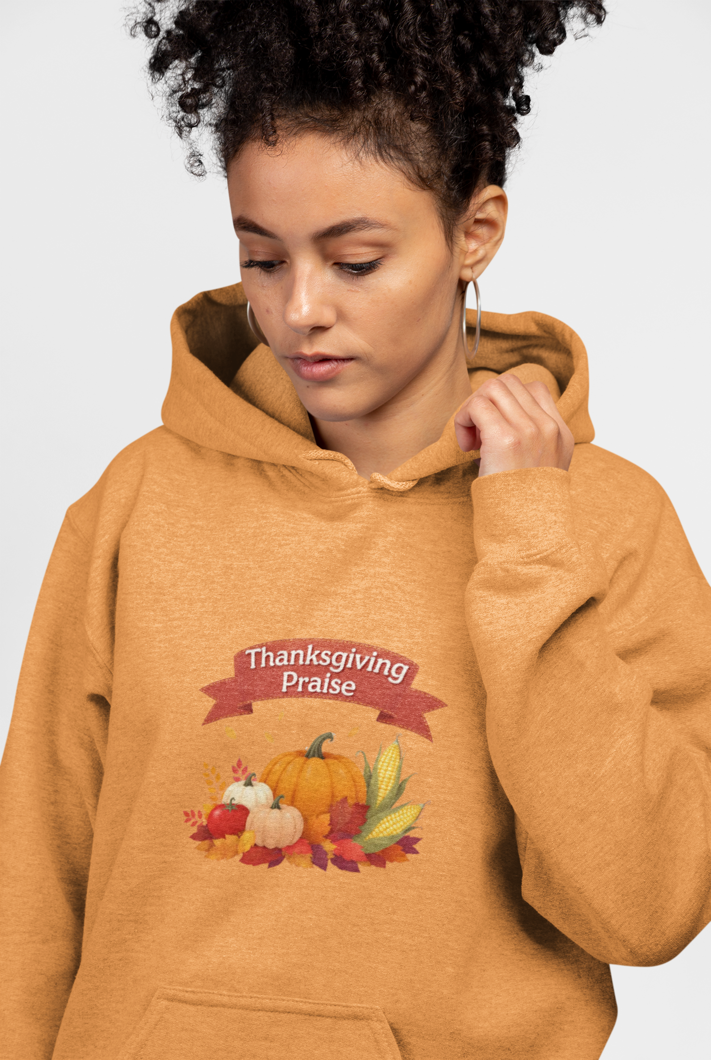 Thanksgiving Praise Unisex Midweight Softstyle Fleece Hoodie