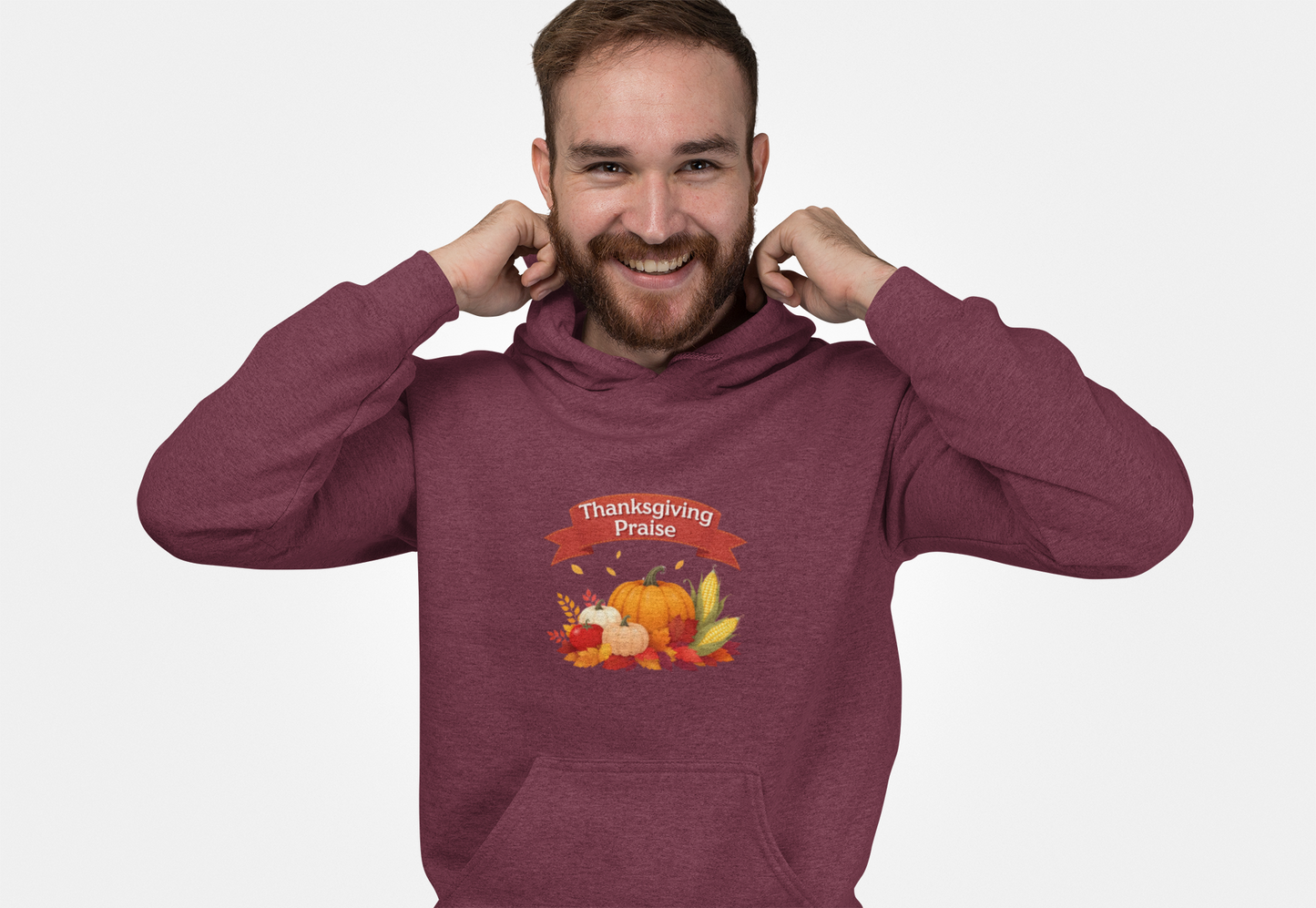 Thanksgiving Praise Unisex Midweight Softstyle Fleece Hoodie