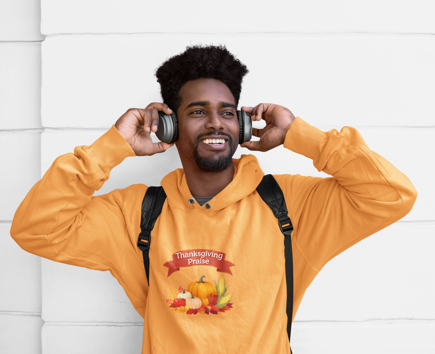 Thanksgiving Praise Unisex Midweight Softstyle Fleece Hoodie