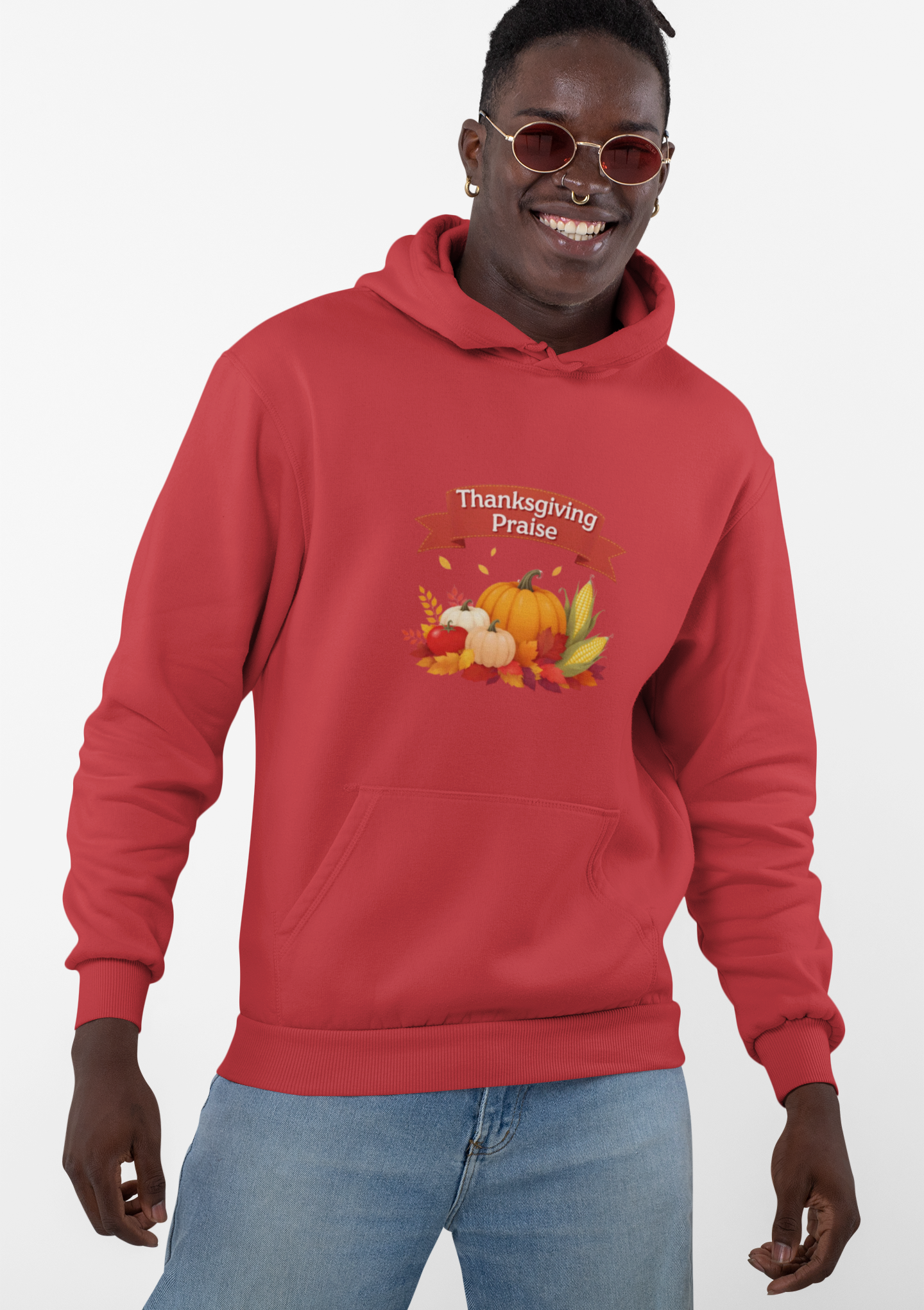 Thanksgiving Praise Unisex Midweight Softstyle Fleece Hoodie