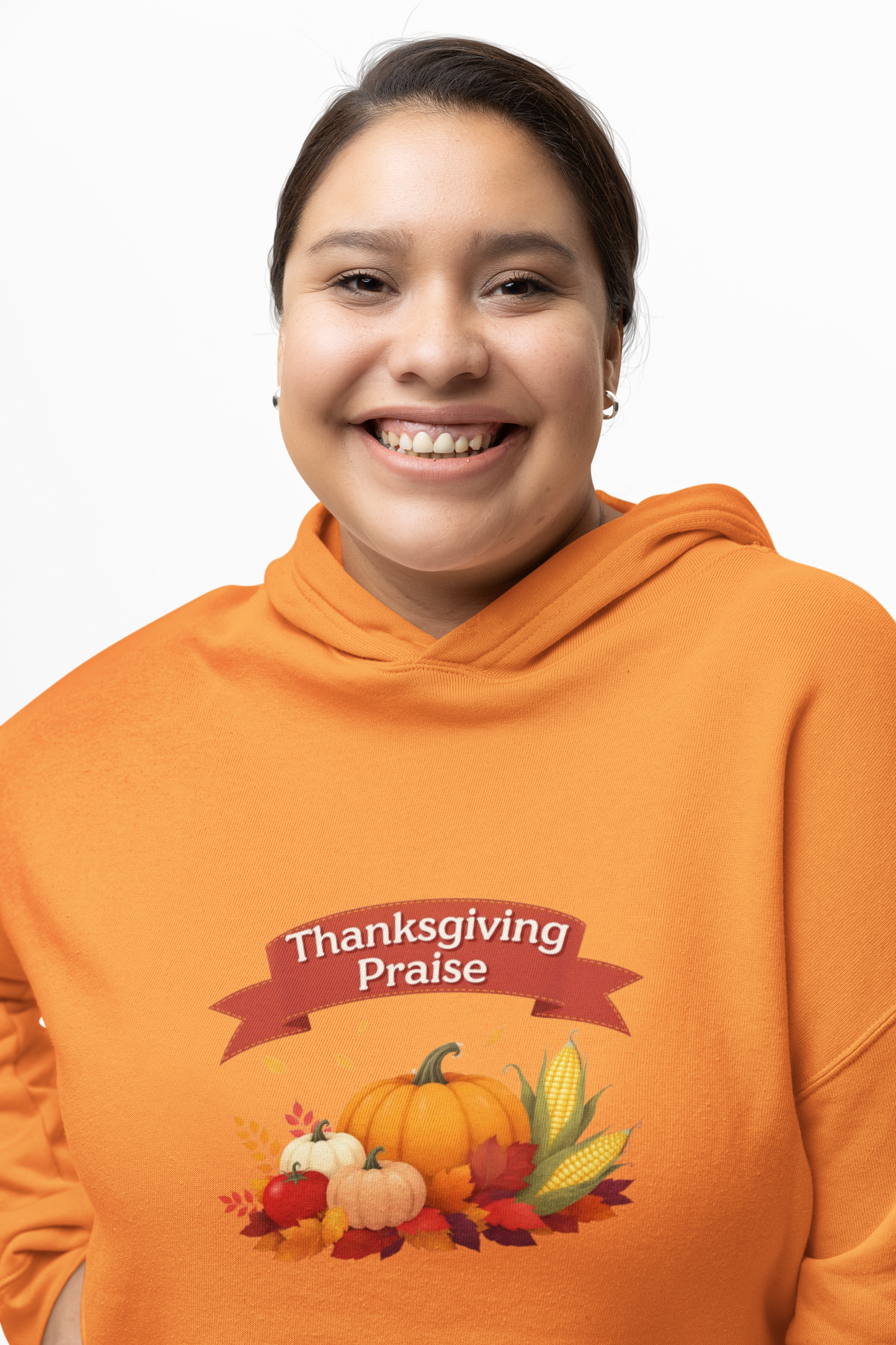 Thanksgiving Praise Unisex Midweight Softstyle Fleece Hoodie