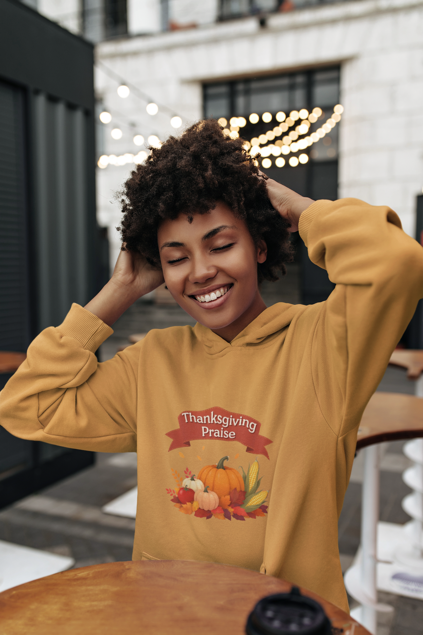 Thanksgiving Praise Unisex Midweight Softstyle Fleece Hoodie