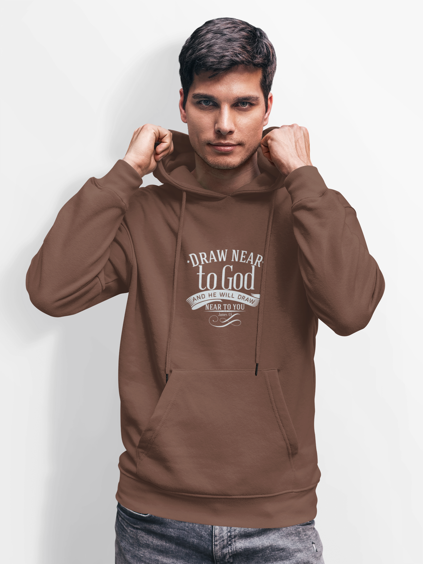 Draw Near To God Unisex Midweight Softstyle Fleece Hoodie