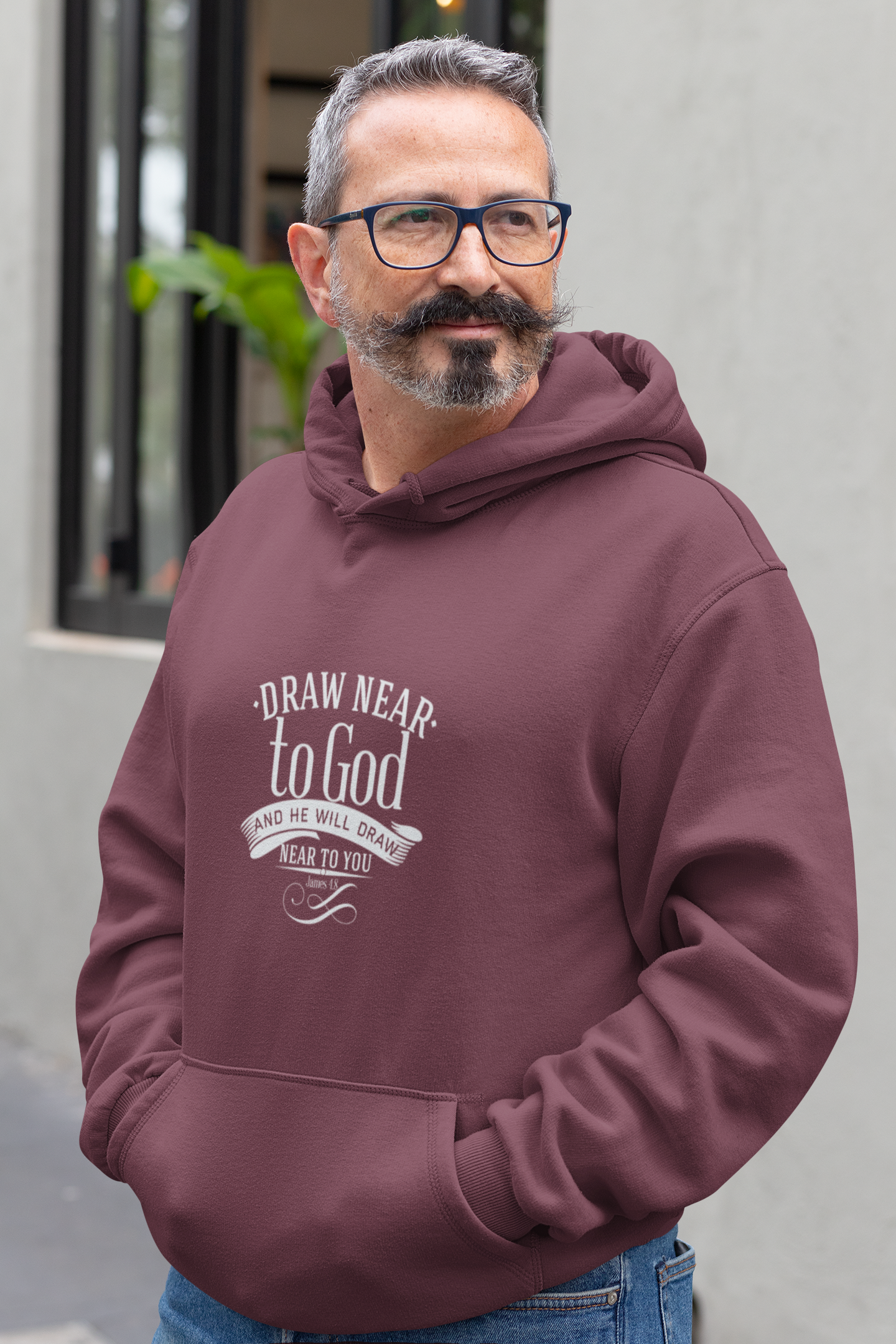 Draw Near To God Unisex Midweight Softstyle Fleece Hoodie