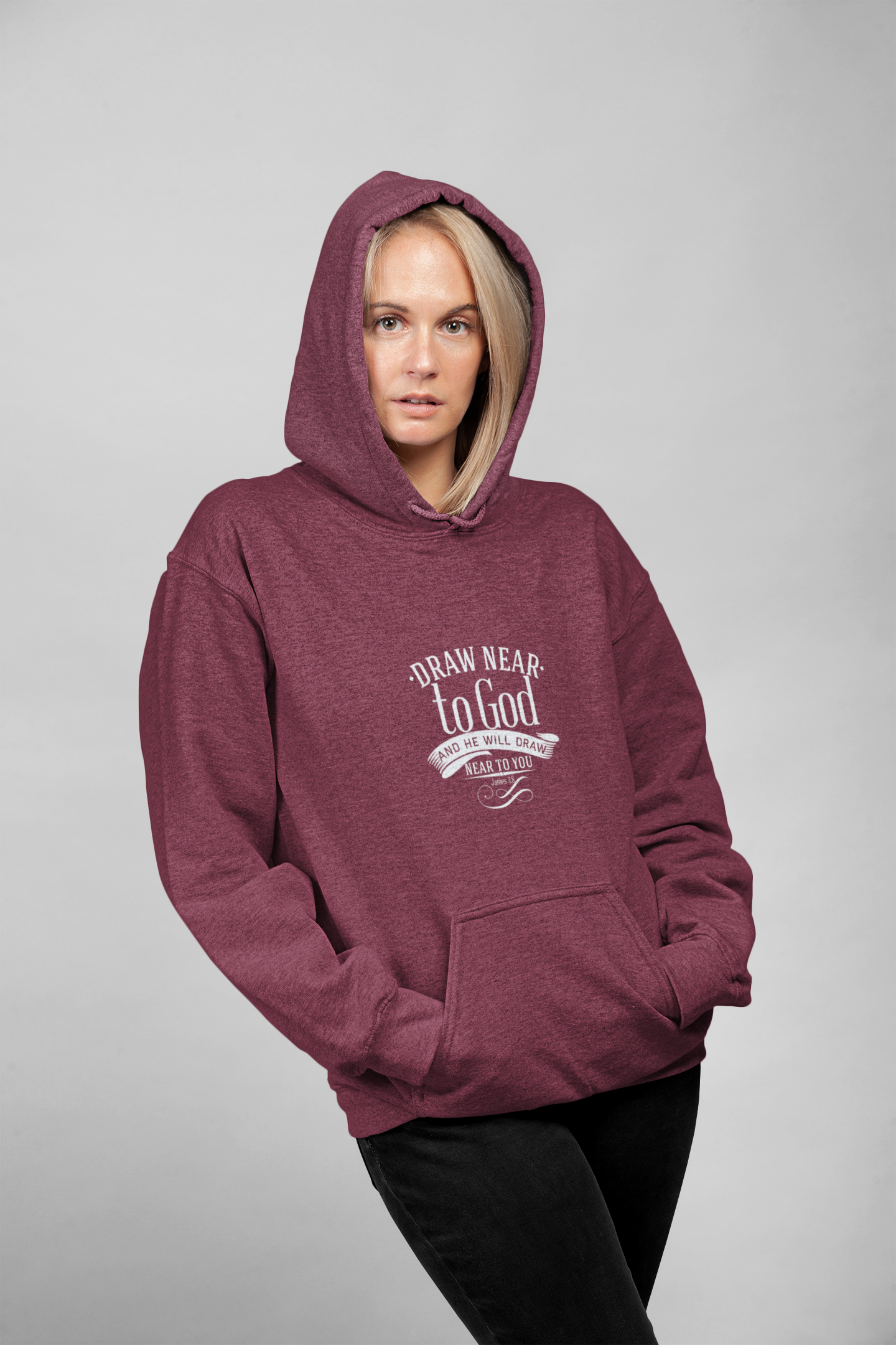 Draw Near To God Unisex Midweight Softstyle Fleece Hoodie