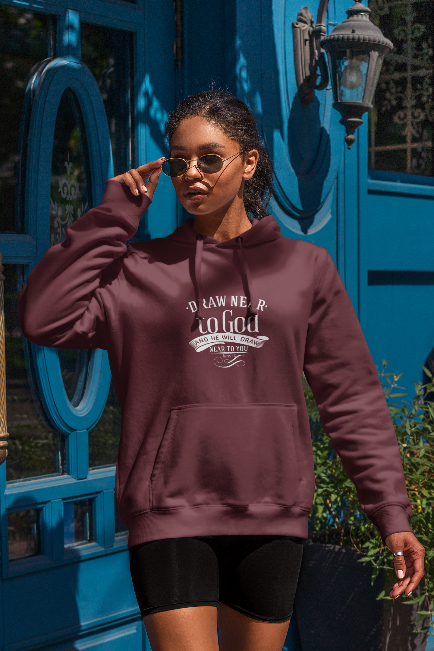 Draw Near To God Unisex Midweight Softstyle Fleece Hoodie