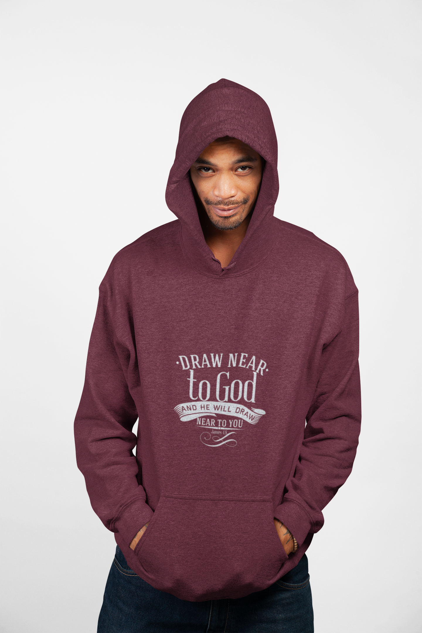 Draw Near To God Unisex Midweight Softstyle Fleece Hoodie