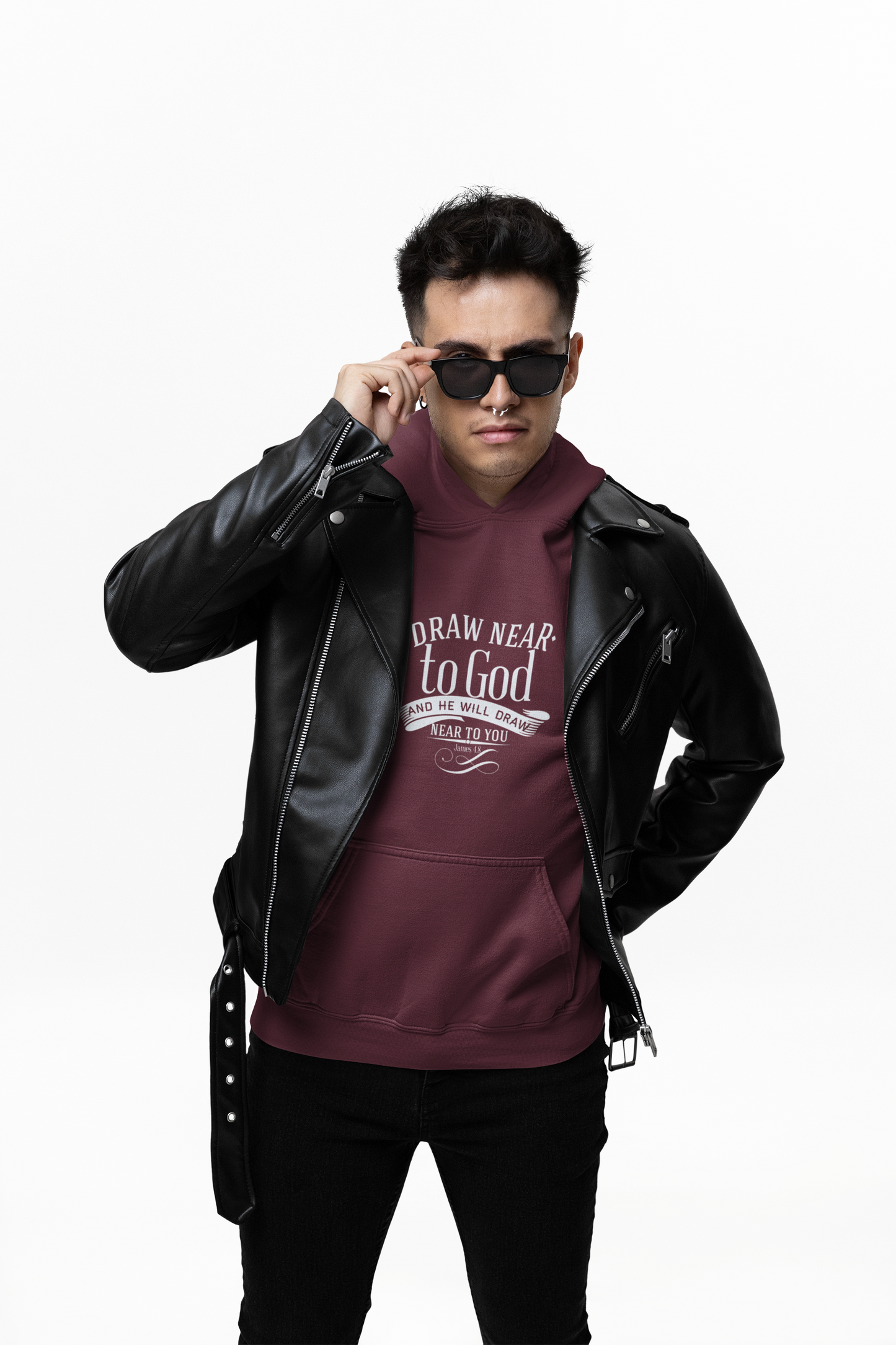 Draw Near To God Unisex Midweight Softstyle Fleece Hoodie