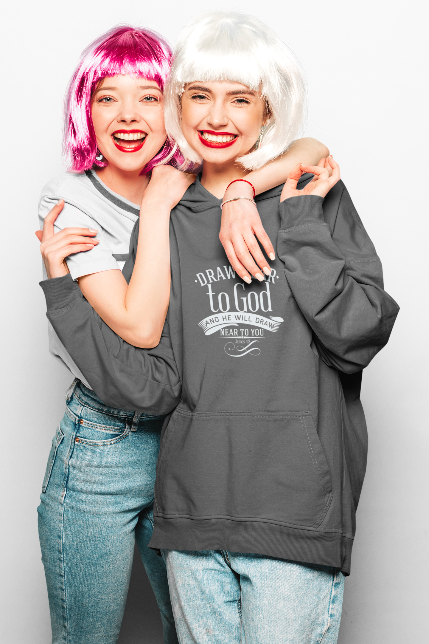 Draw Near To God Unisex Midweight Softstyle Fleece Hoodie