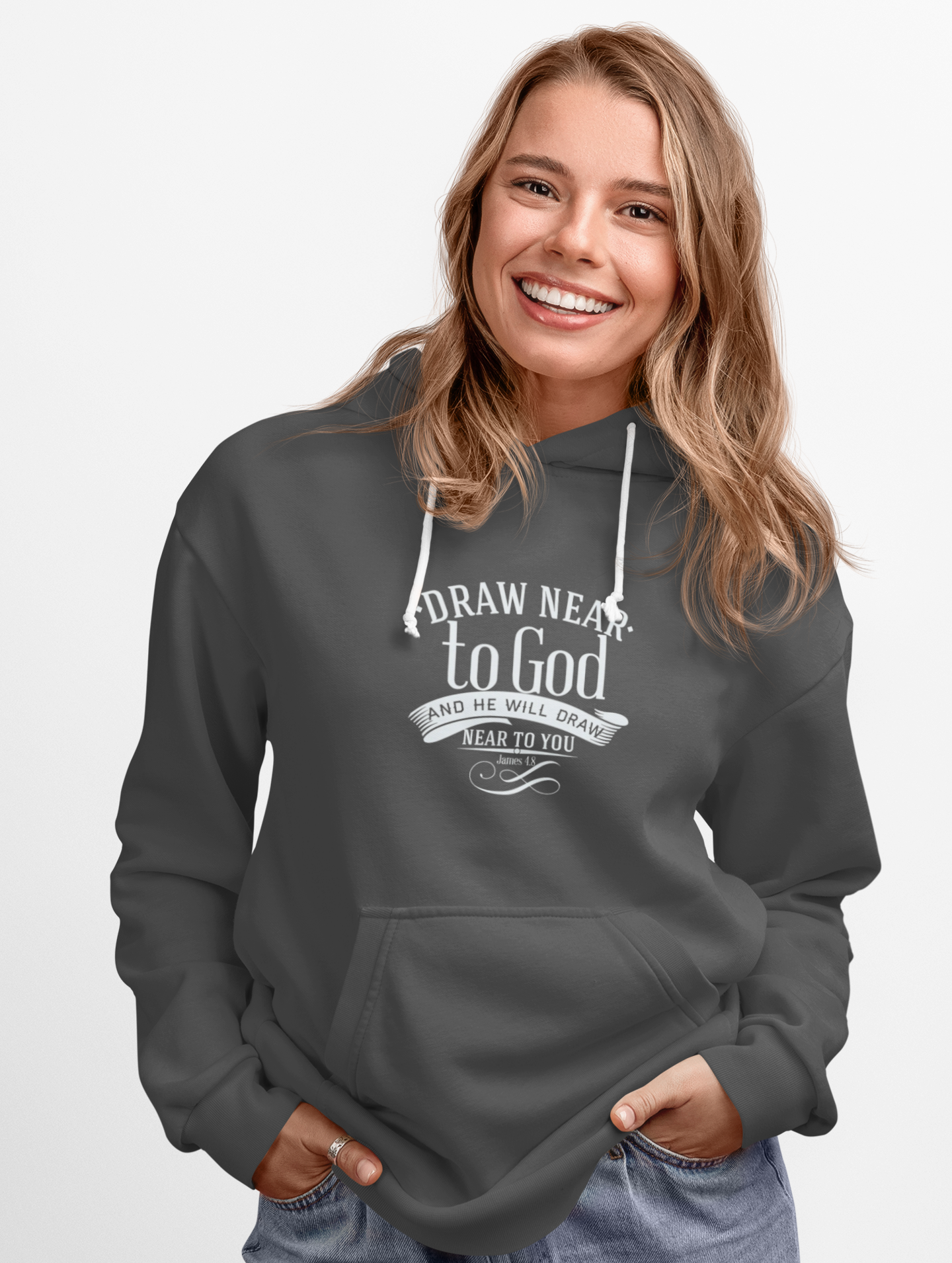 Draw Near To God Unisex Midweight Softstyle Fleece Hoodie