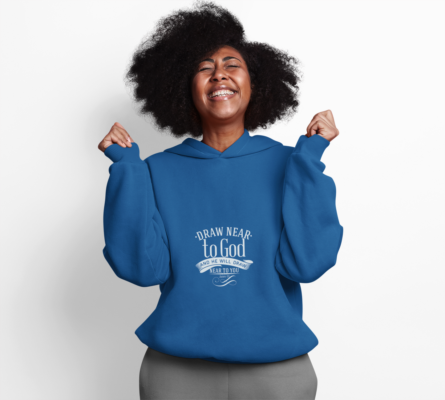 Draw Near To God Unisex Midweight Softstyle Fleece Hoodie