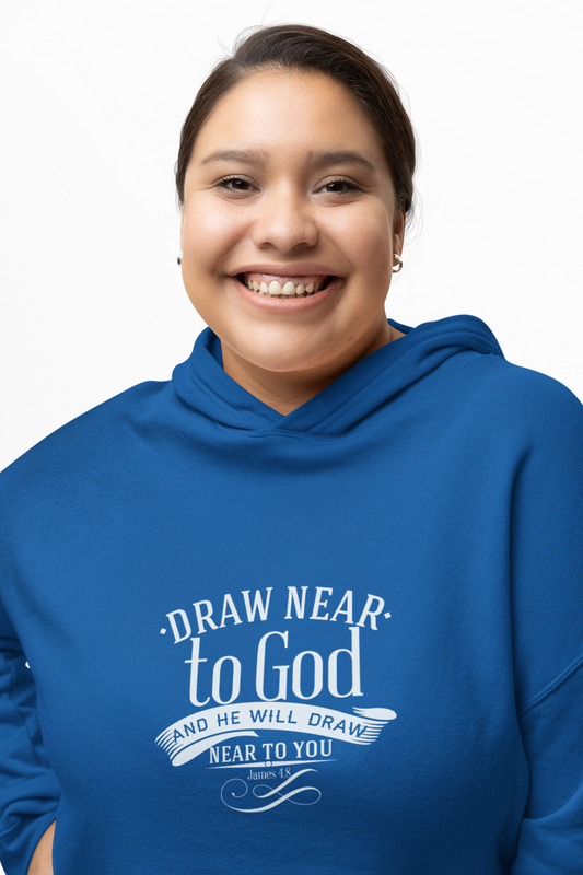 Draw Near To God Unisex Midweight Softstyle Fleece Hoodie
