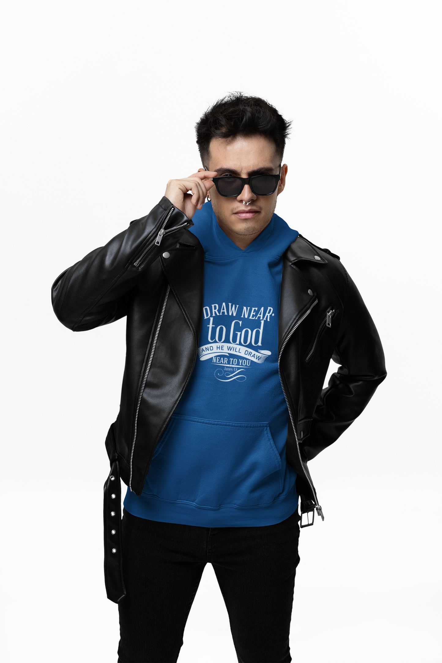 Draw Near To God Unisex Midweight Softstyle Fleece Hoodie