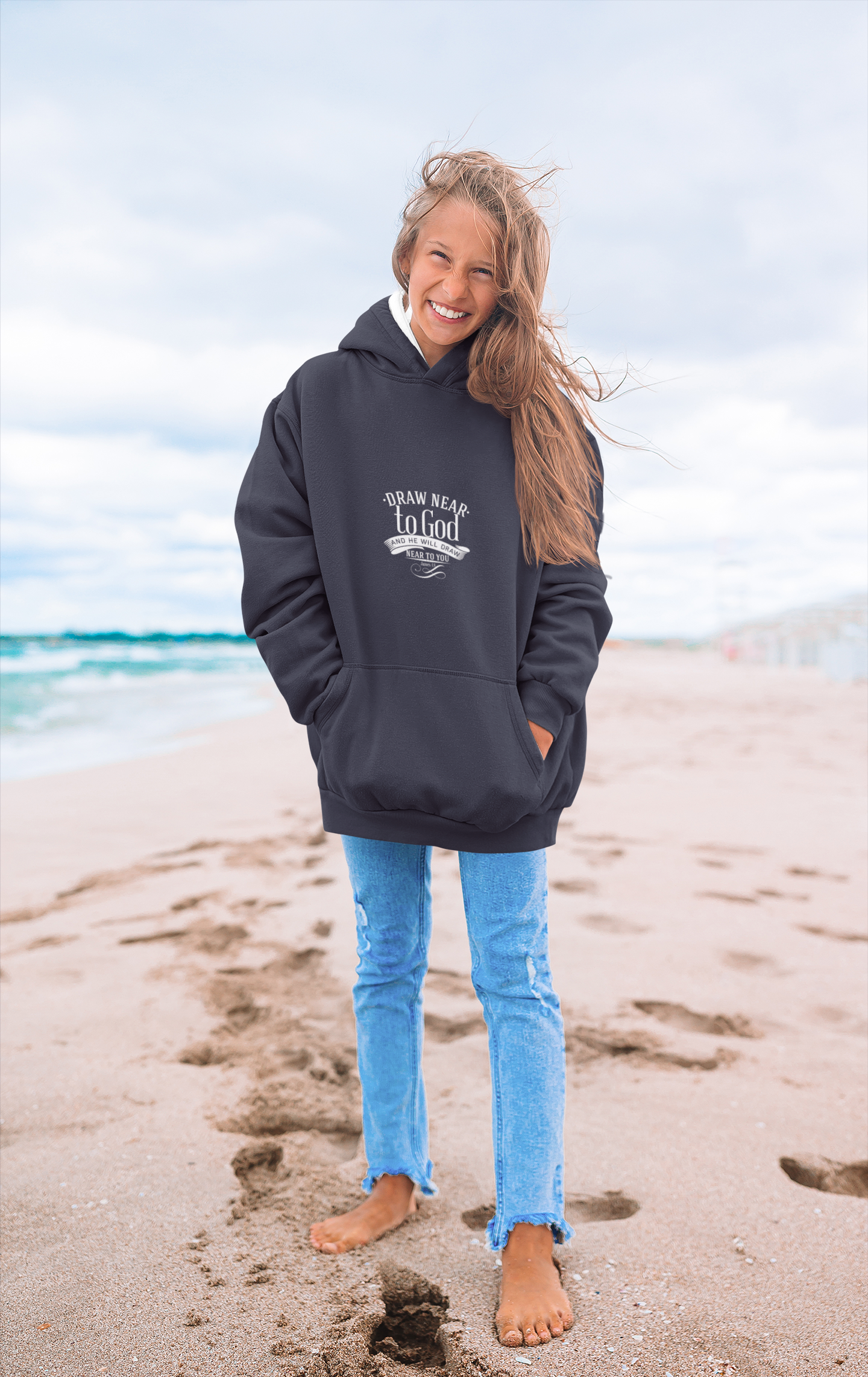 Draw Near To God Unisex Midweight Softstyle Fleece Hoodie