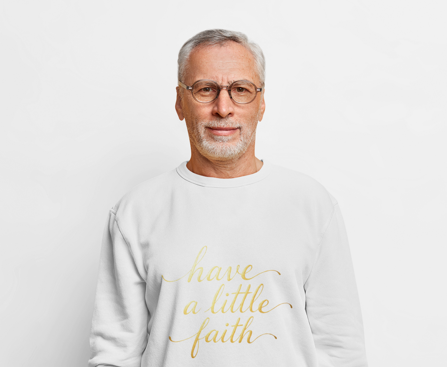 Inspirational Crewneck Sweatshirt - "Have a little Faith" Design