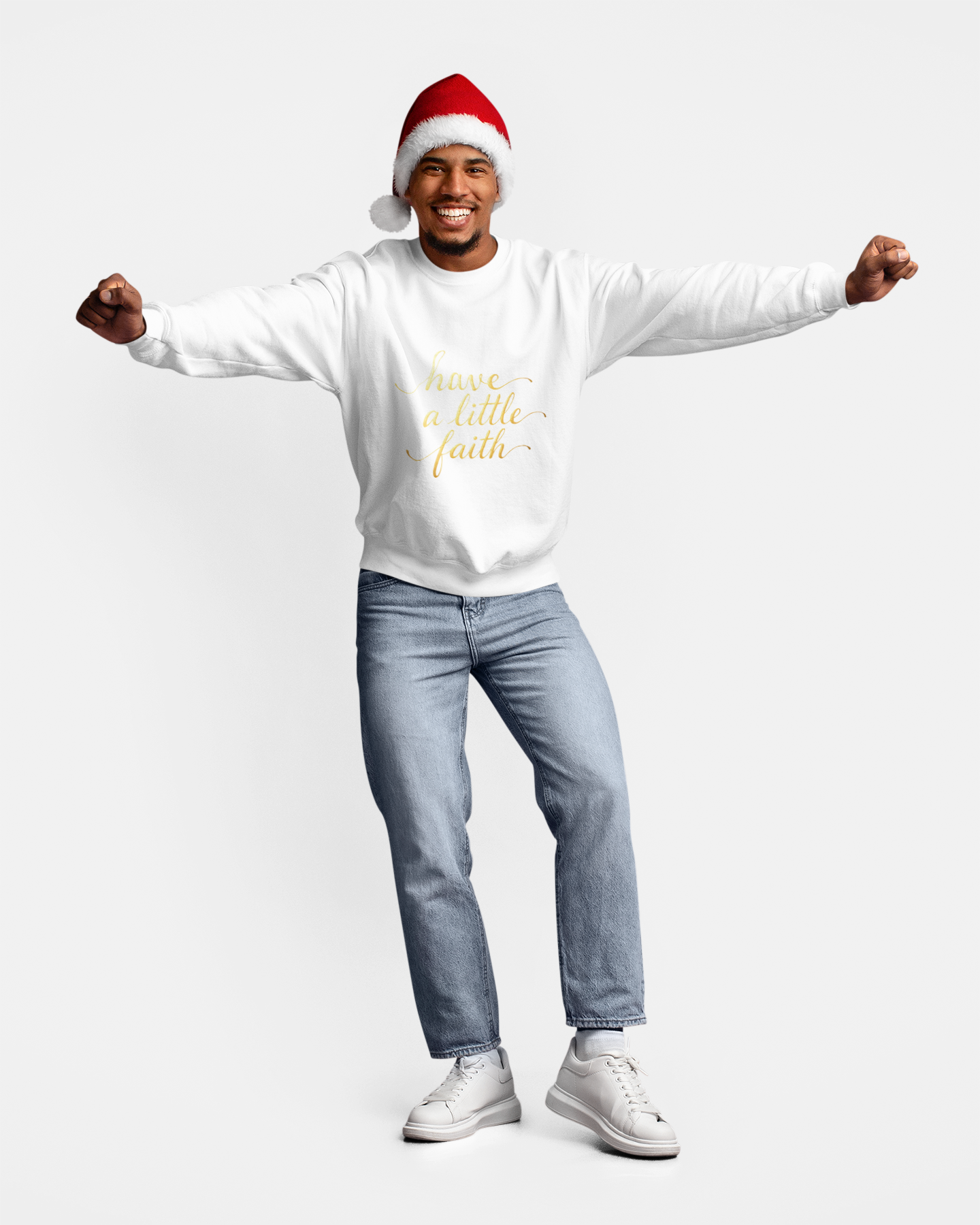Inspirational Crewneck Sweatshirt - "Have a little Faith" Design