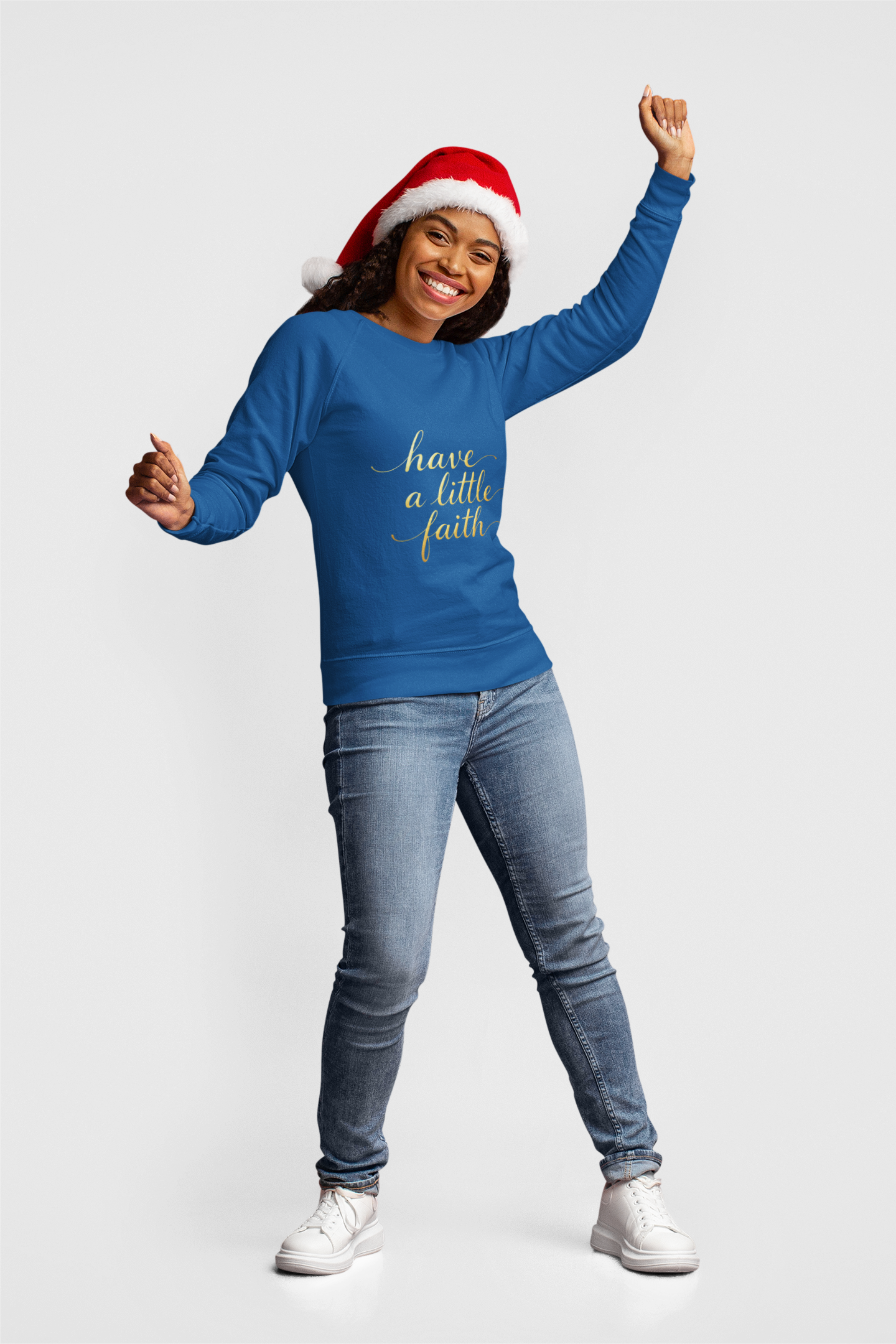 Inspirational Crewneck Sweatshirt - "Have a little Faith" Design