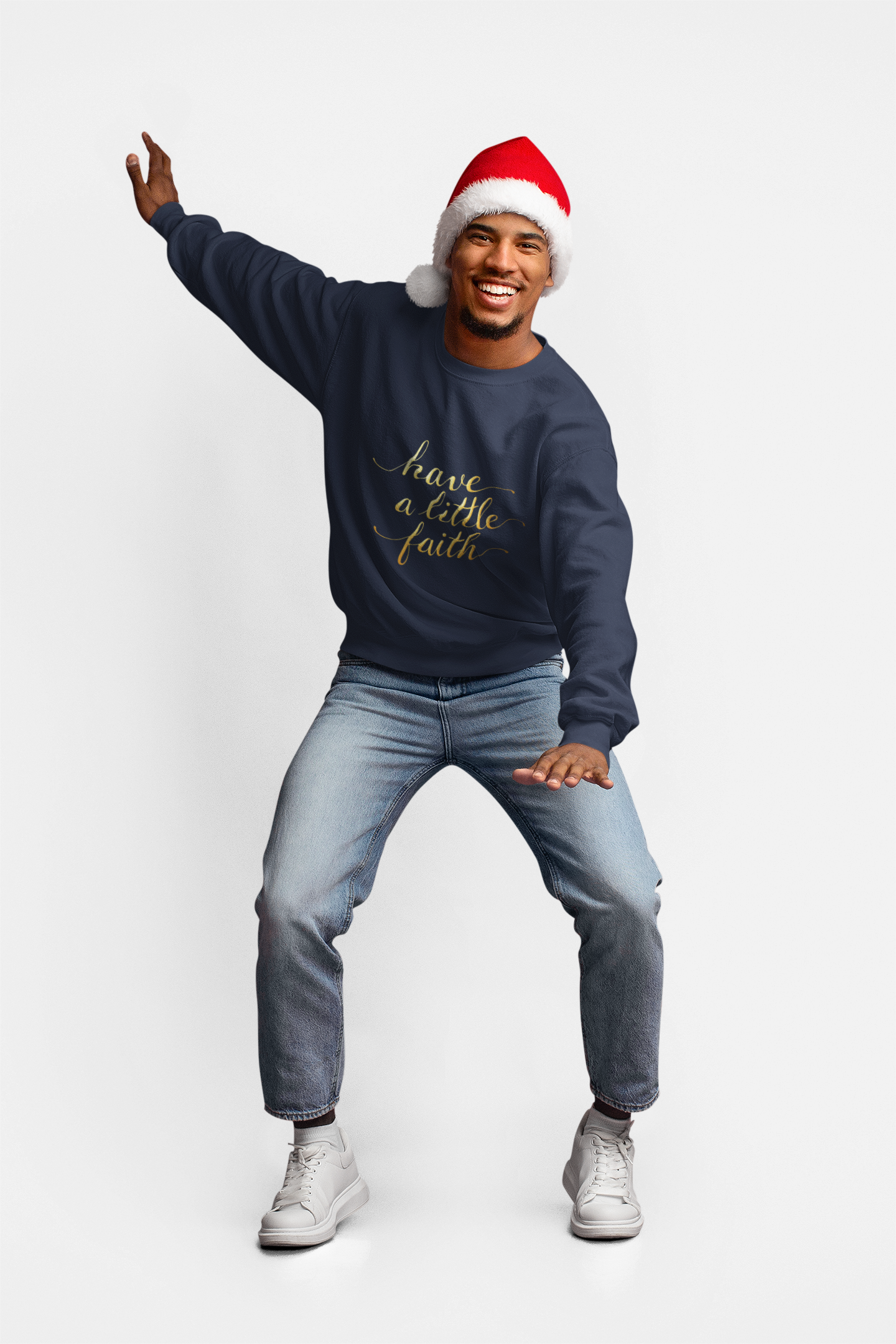 Inspirational Crewneck Sweatshirt - "Have a little Faith" Design