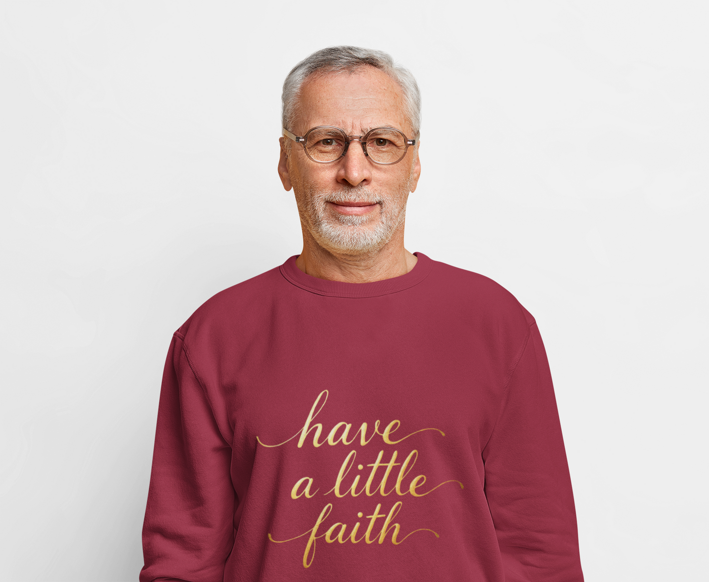Inspirational Crewneck Sweatshirt - "Have a little Faith" Design