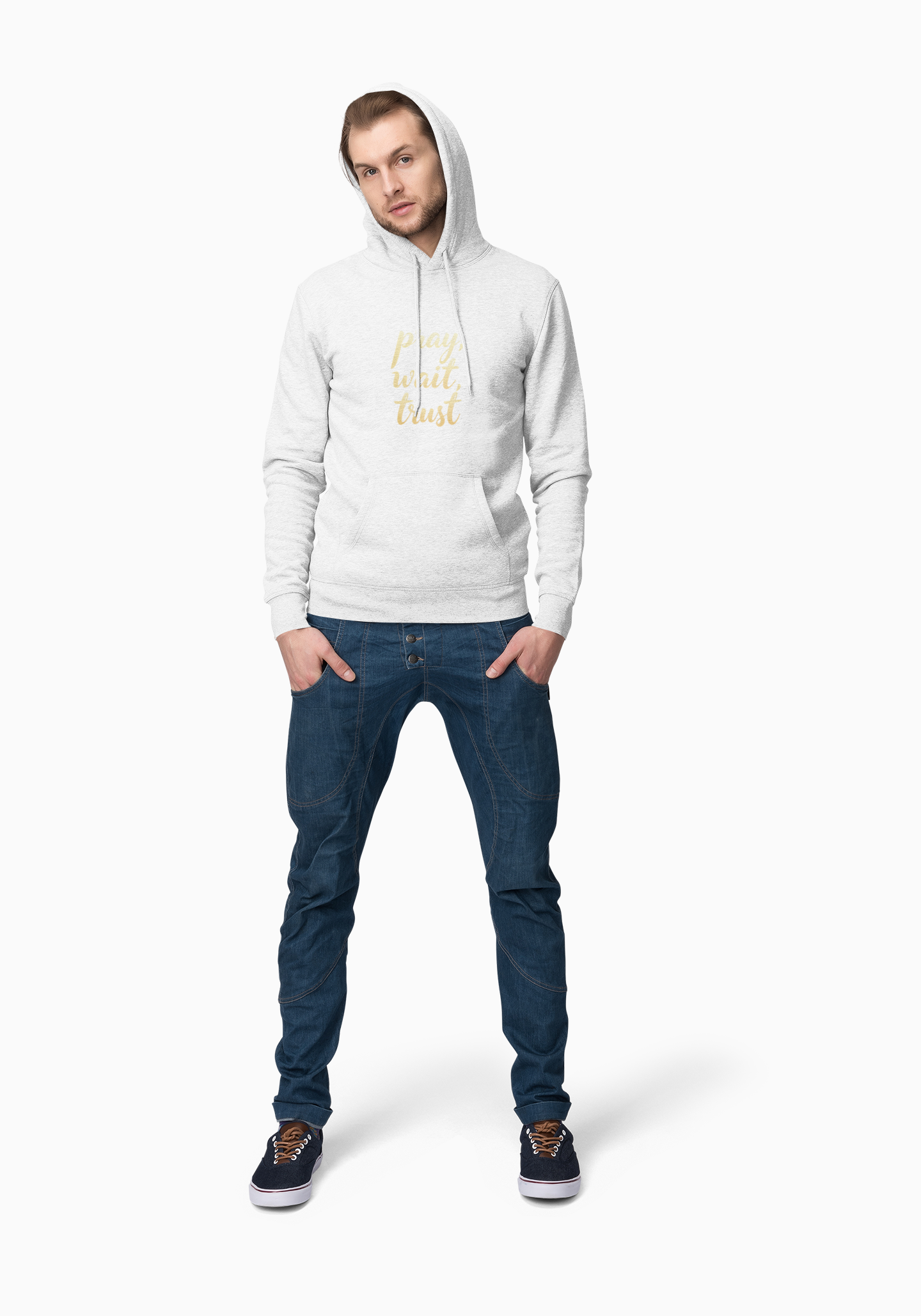 "Pray, Wait, Trust' Unisex Heavy Blend Hoodie Sweatshirt