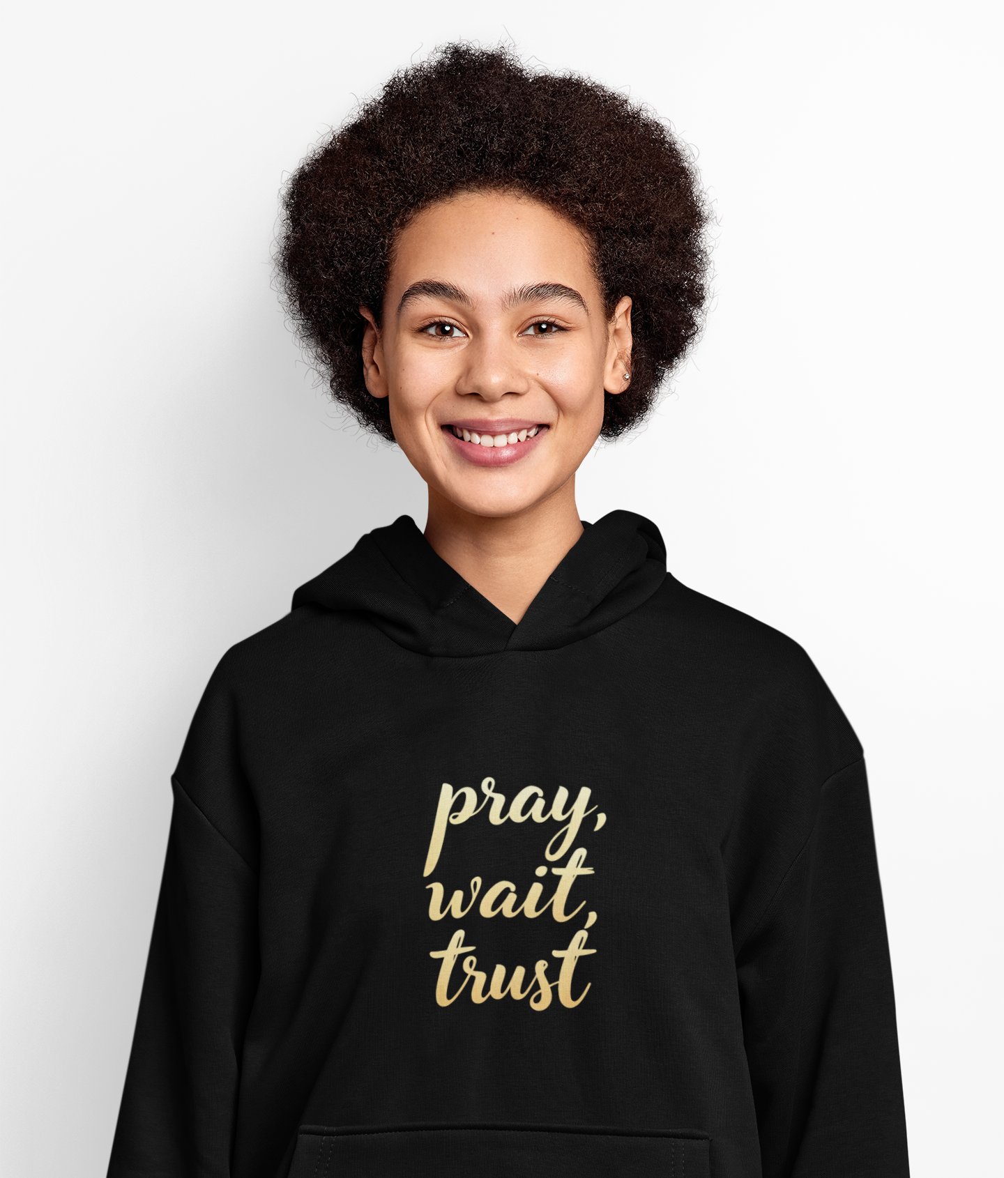 "Pray, Wait, Trust' Unisex Heavy Blend Hoodie Sweatshirt
