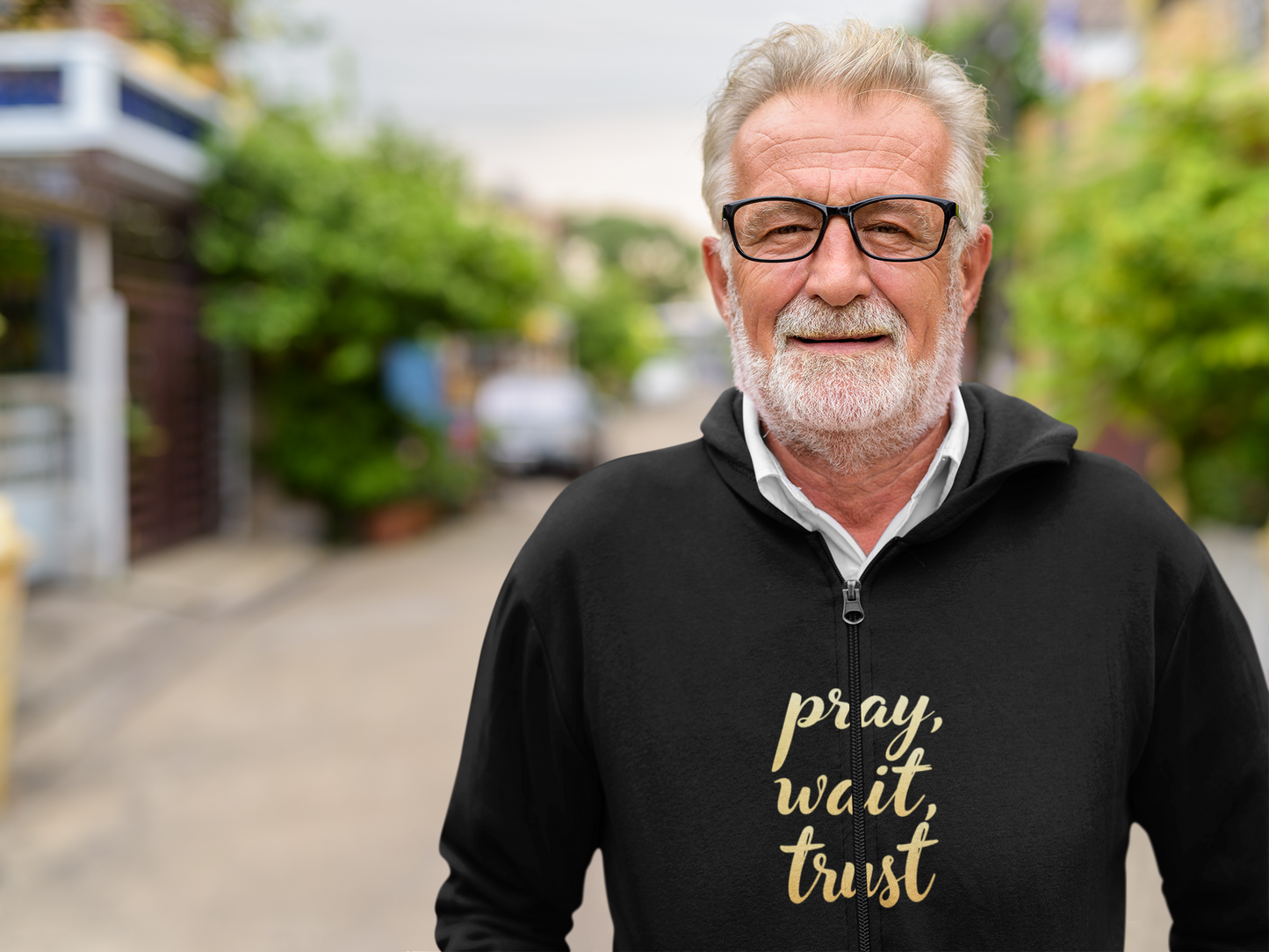 "Pray, Wait, Trust' Unisex Heavy Blend Hoodie Sweatshirt