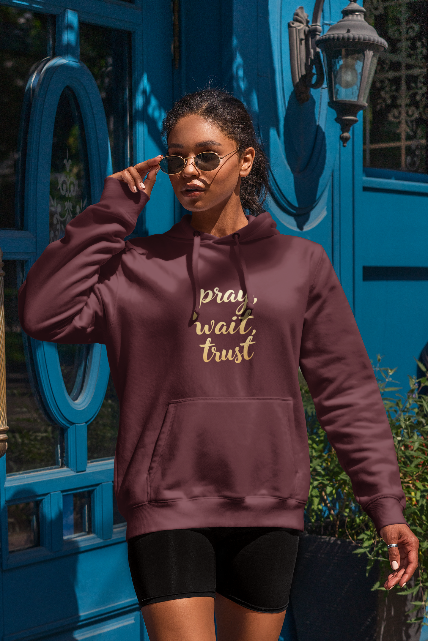 "Pray, Wait, Trust' Unisex Heavy Blend Hoodie Sweatshirt