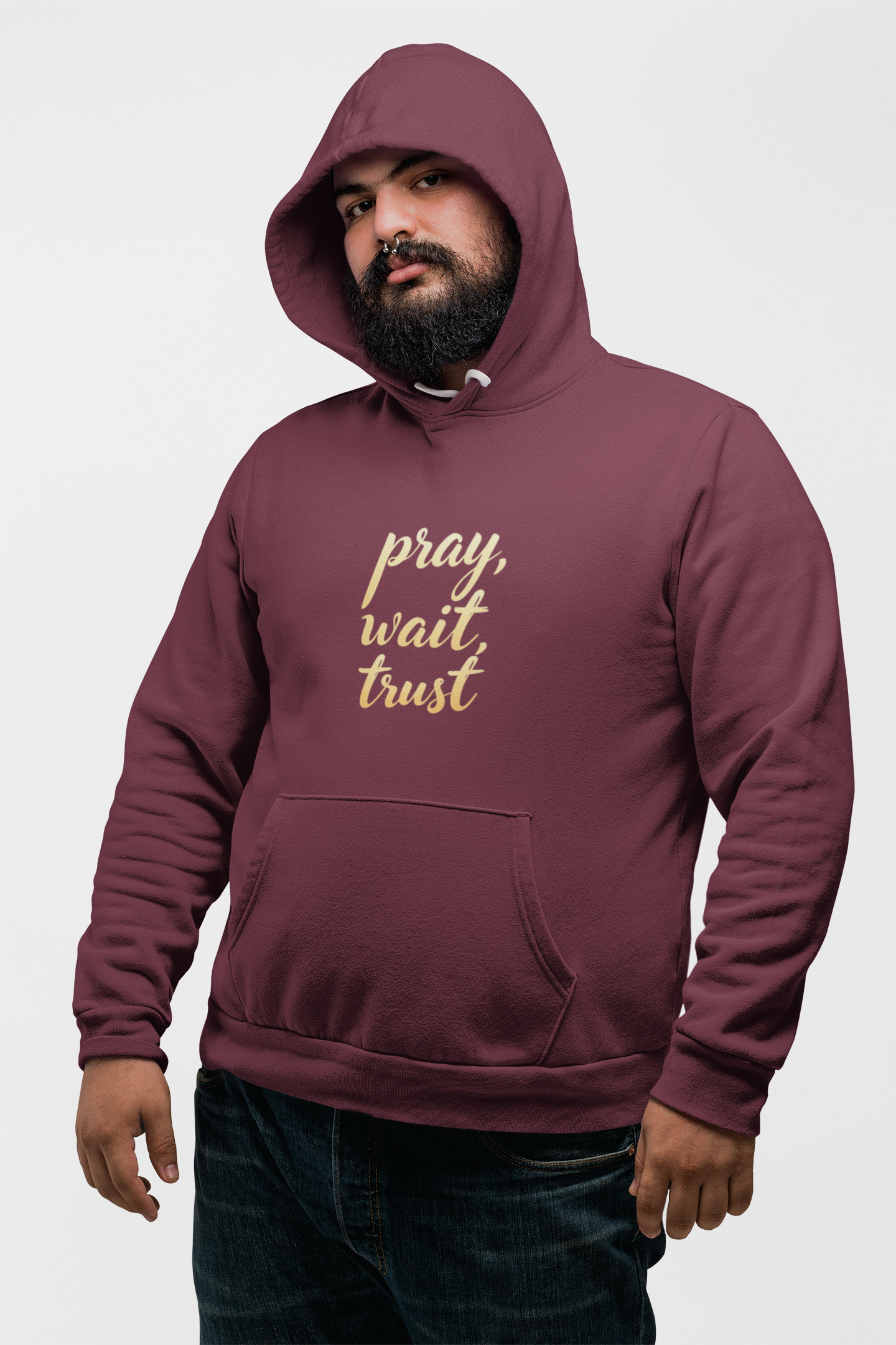 "Pray, Wait, Trust' Unisex Heavy Blend Hoodie Sweatshirt