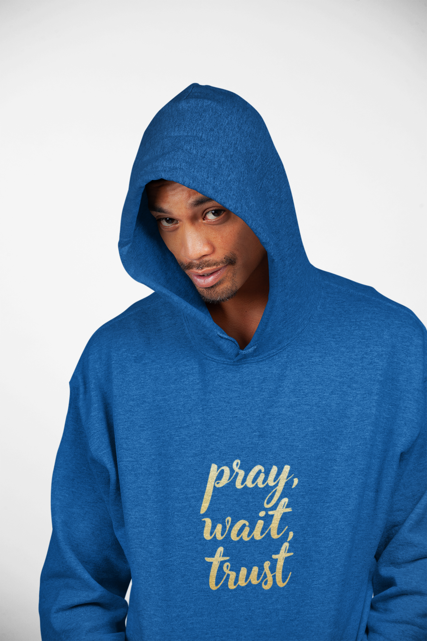 "Pray, Wait, Trust' Unisex Heavy Blend Hoodie Sweatshirt