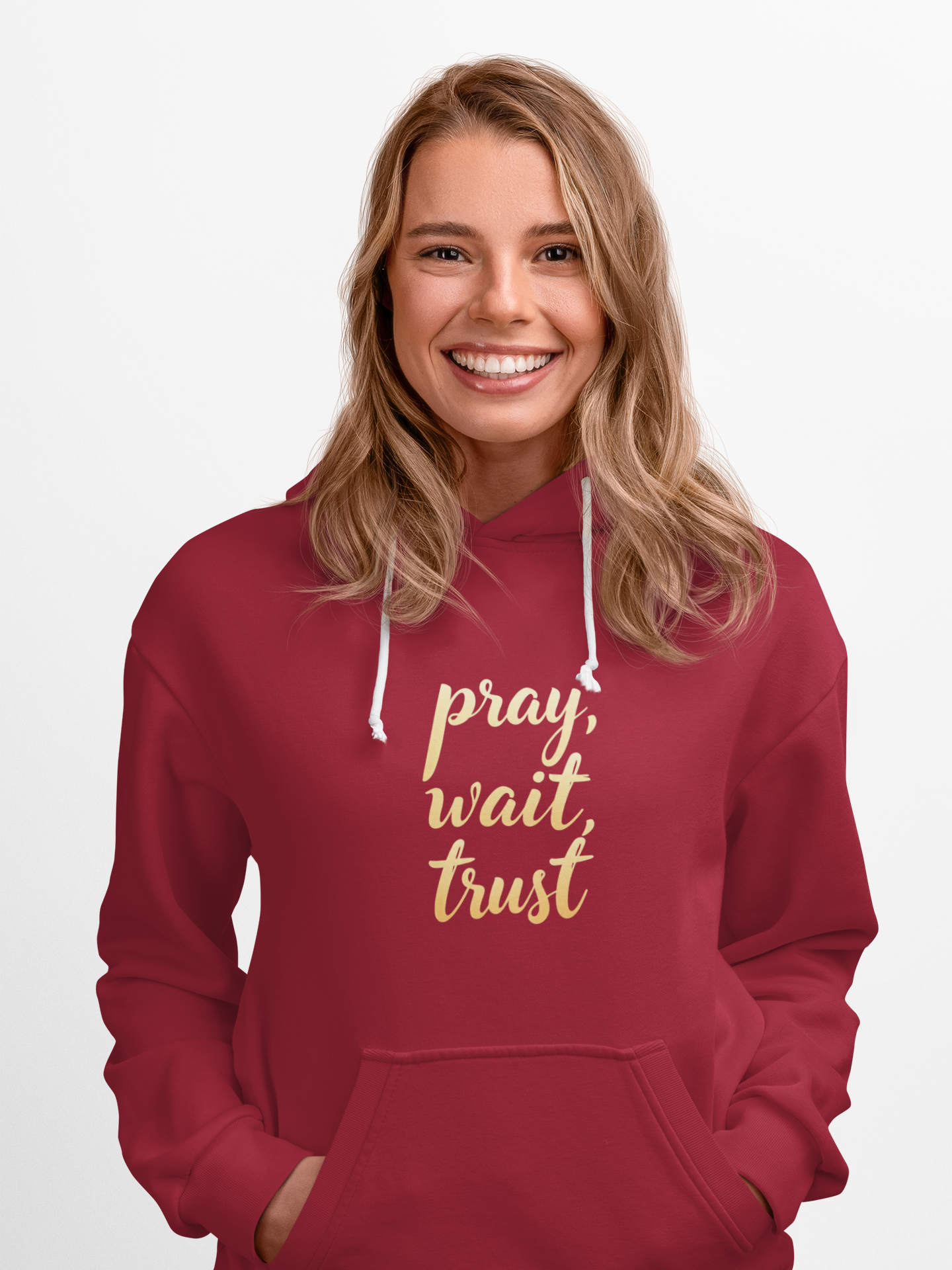 "Pray, Wait, Trust' Unisex Heavy Blend Hoodie Sweatshirt