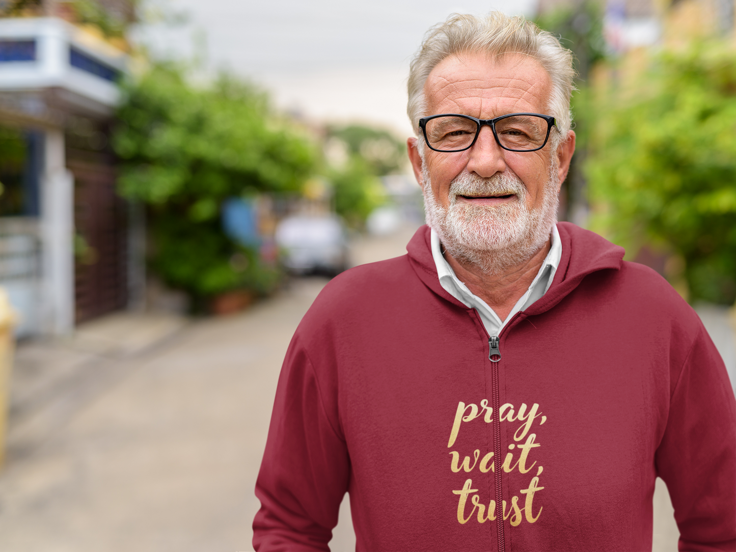 "Pray, Wait, Trust' Unisex Heavy Blend Hoodie Sweatshirt