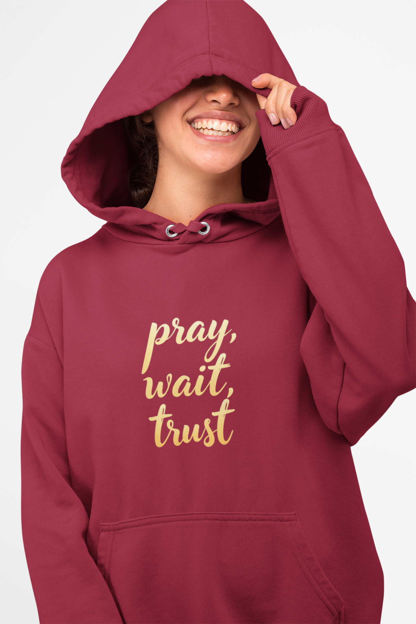 "Pray, Wait, Trust' Unisex Heavy Blend Hoodie Sweatshirt