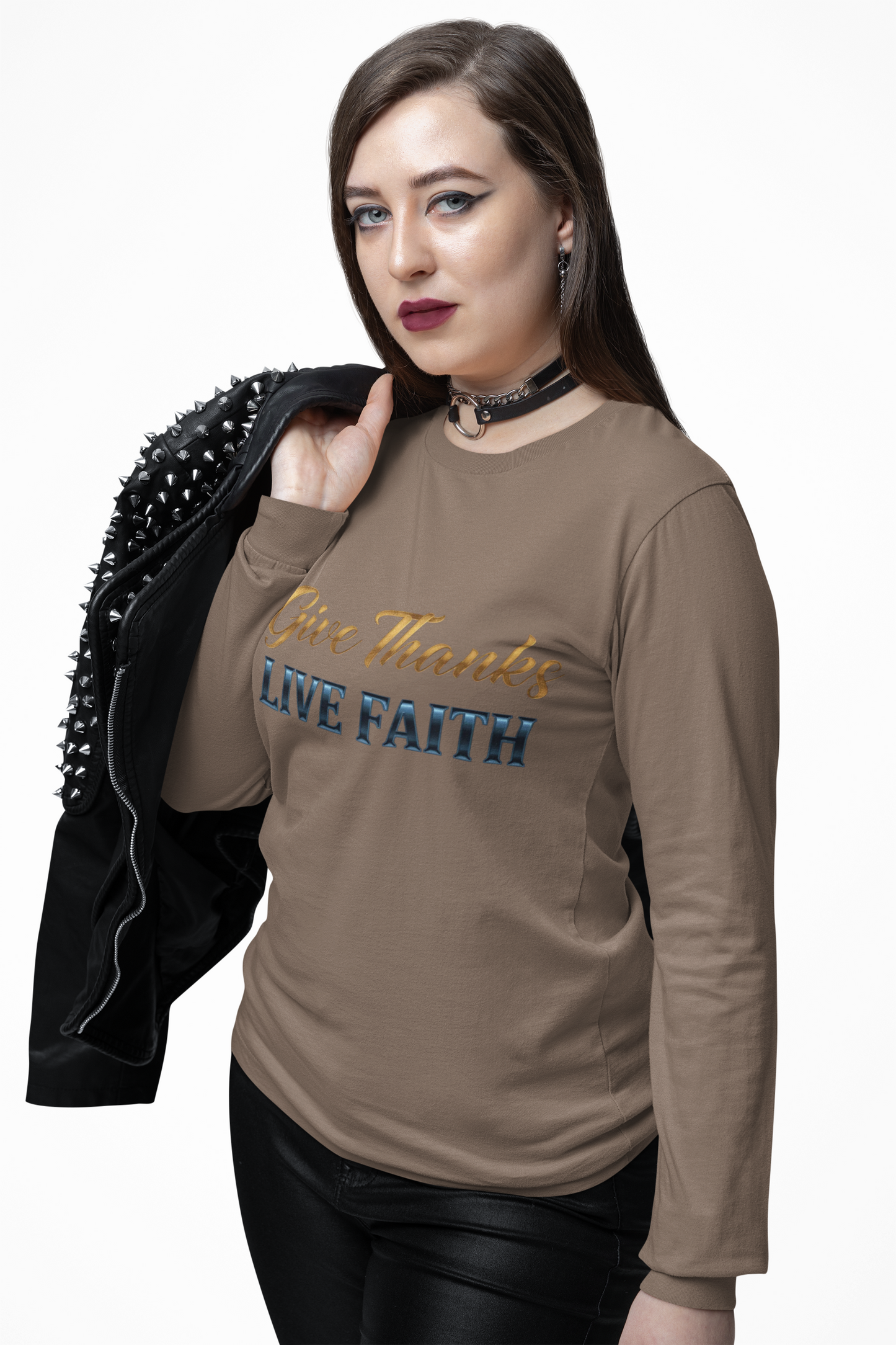 Give Thanks Live Faith Unisex Long Sleeve T-Shirt