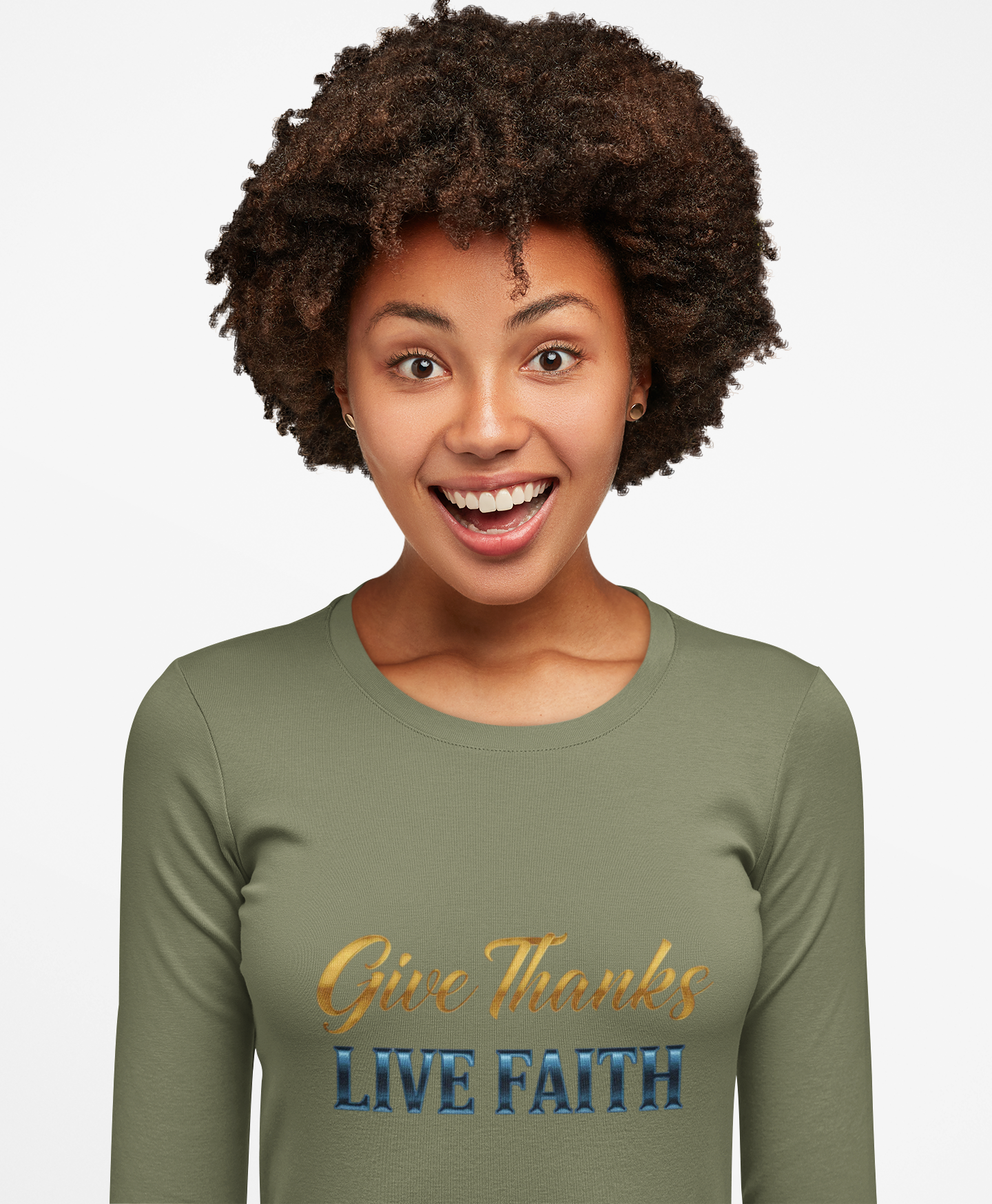 Give Thanks Live Faith Unisex Long Sleeve T-Shirt