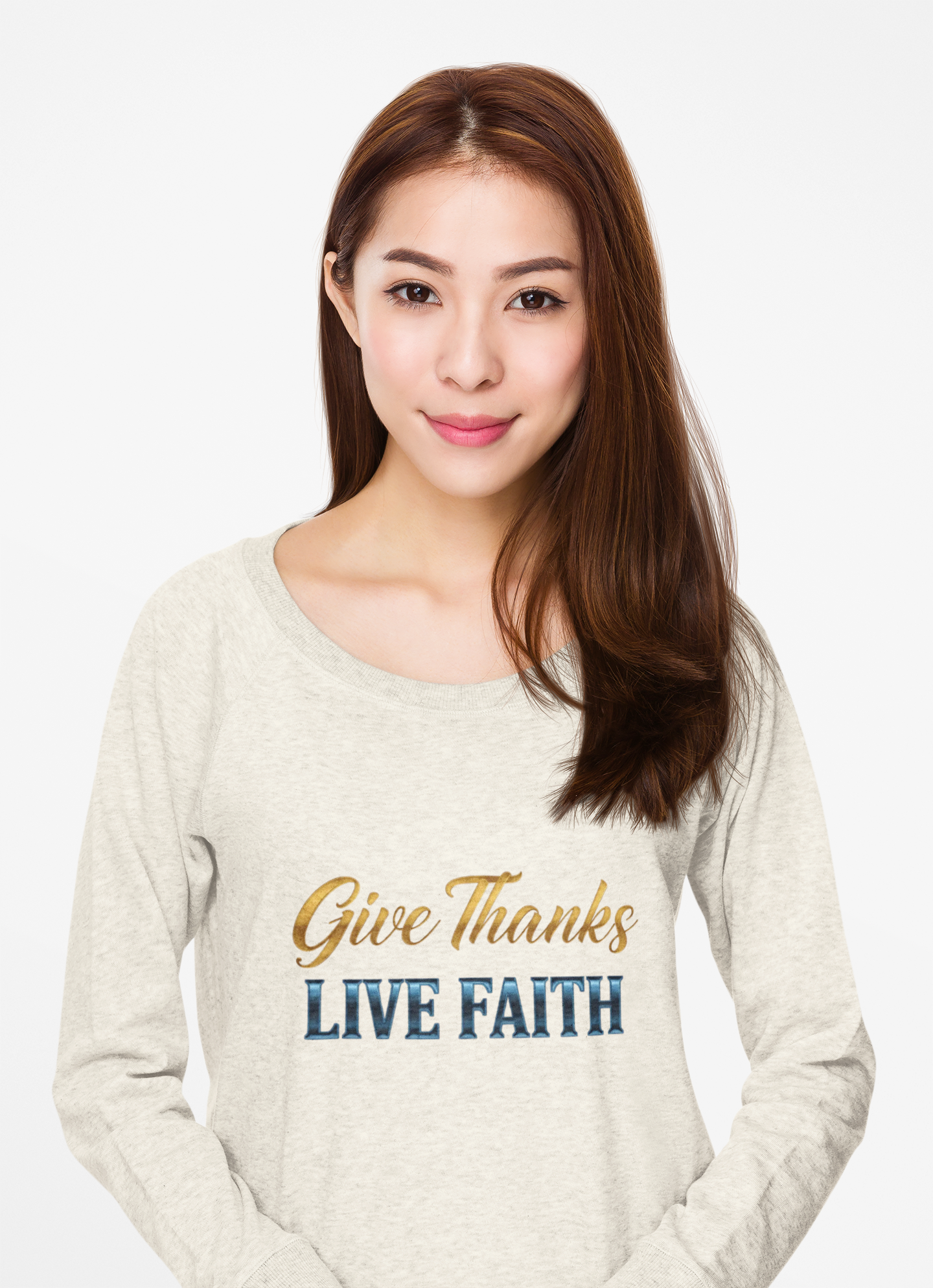 Give Thanks Live Faith Unisex Long Sleeve T-Shirt