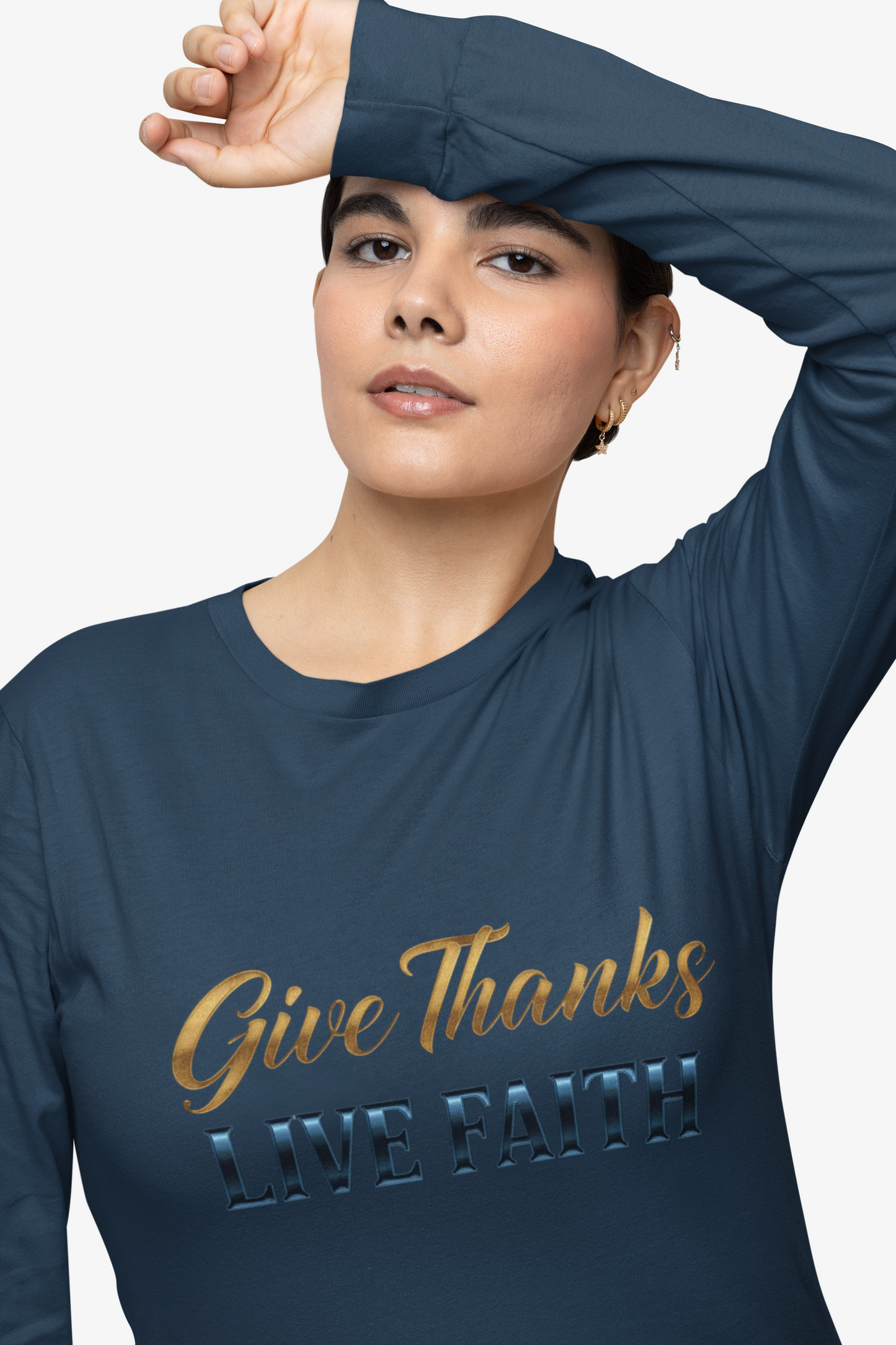 Give Thanks Live Faith Unisex Long Sleeve T-Shirt