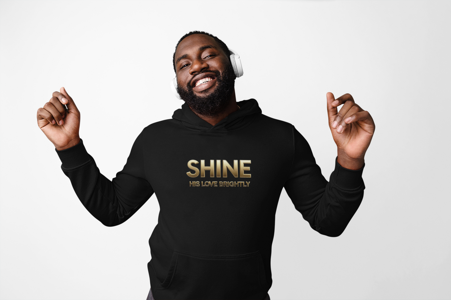 Shine His Love Brightly Unisex Midweight Softstyle Fleece Hoodie