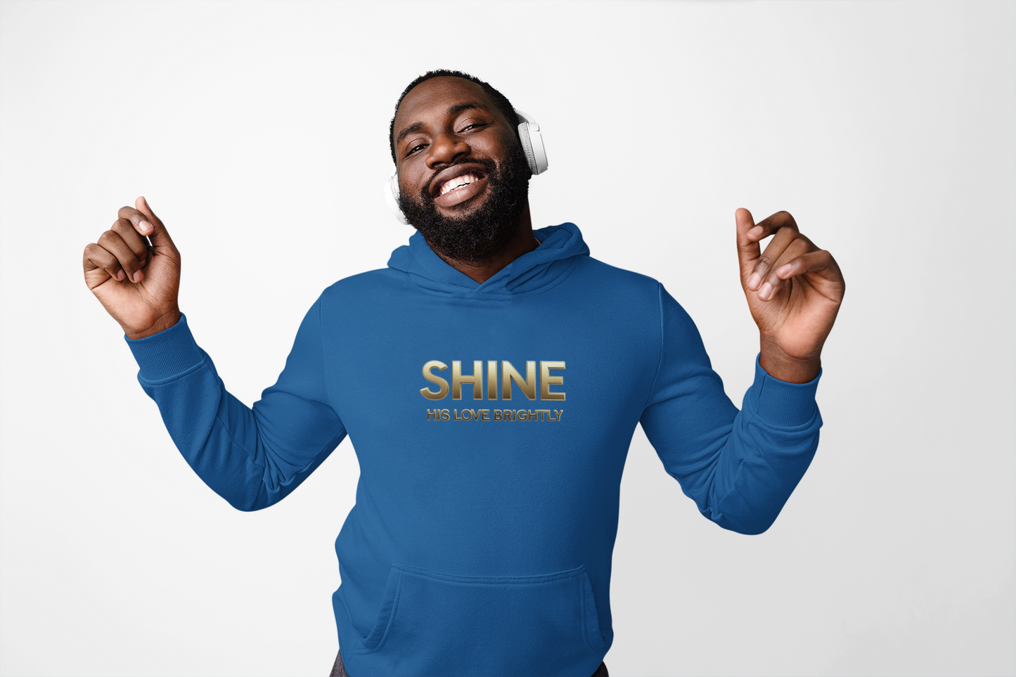 Shine His Love Brightly Unisex Midweight Softstyle Fleece Hoodie