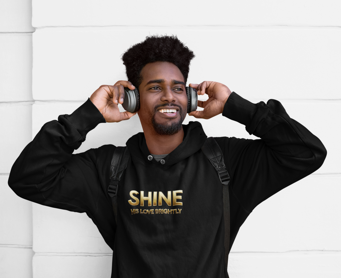 Shine His Love Brightly Unisex Midweight Softstyle Fleece Hoodie