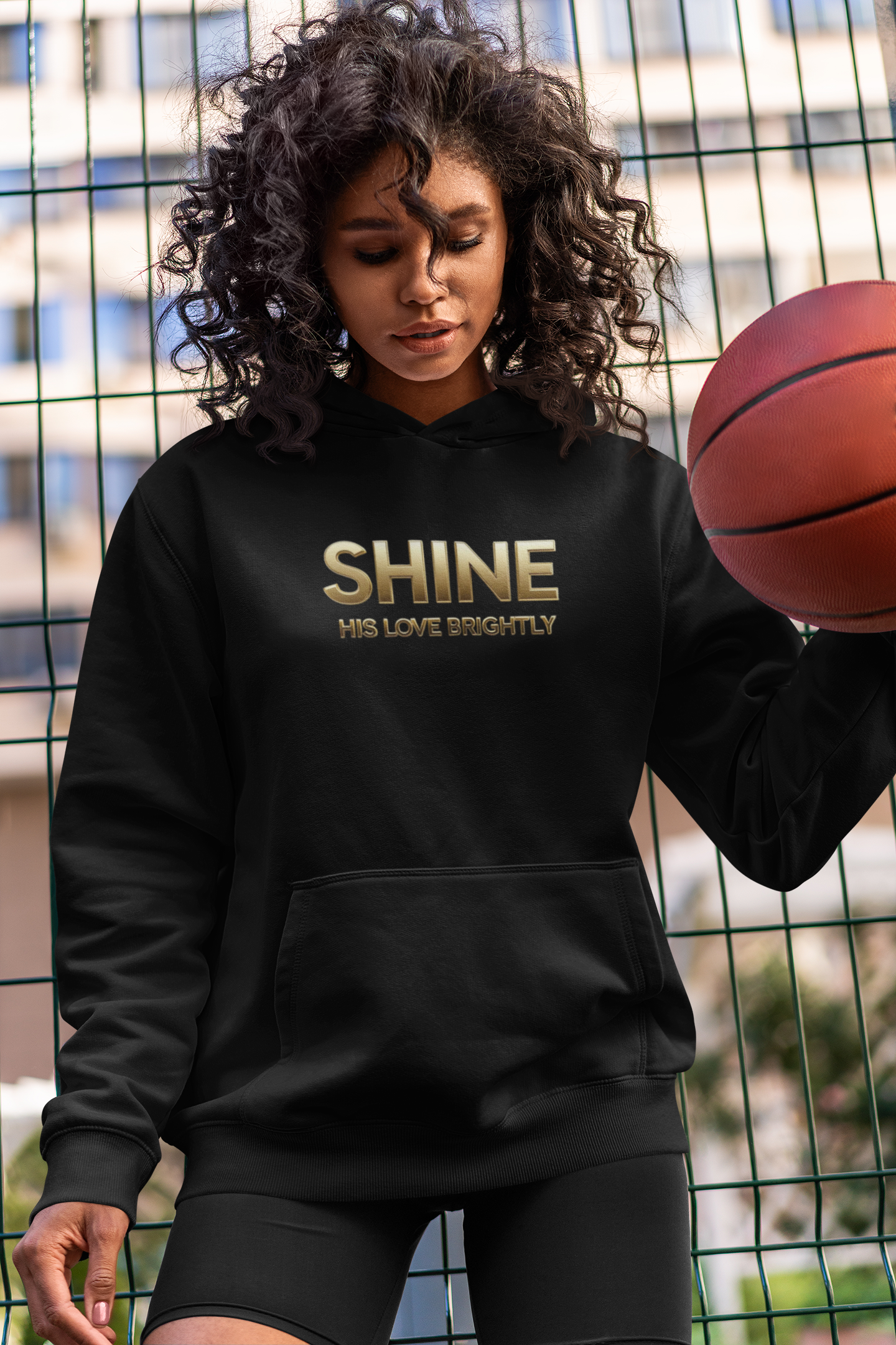 Shine His Love Brightly Unisex Midweight Softstyle Fleece Hoodie