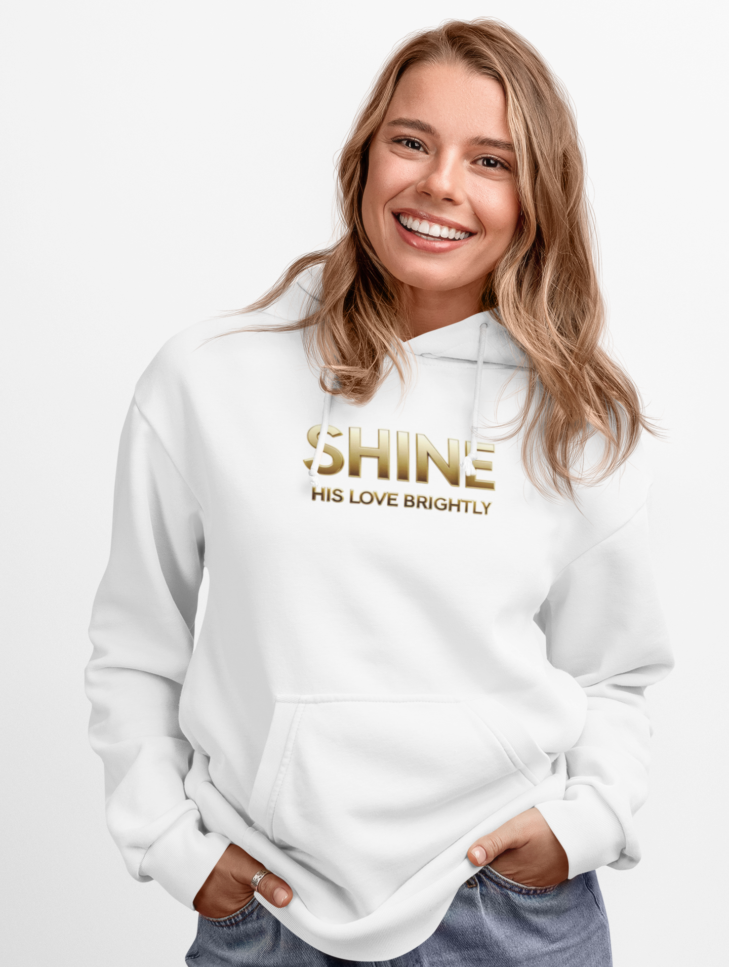 Shine His Love Brightly Unisex Midweight Softstyle Fleece Hoodie