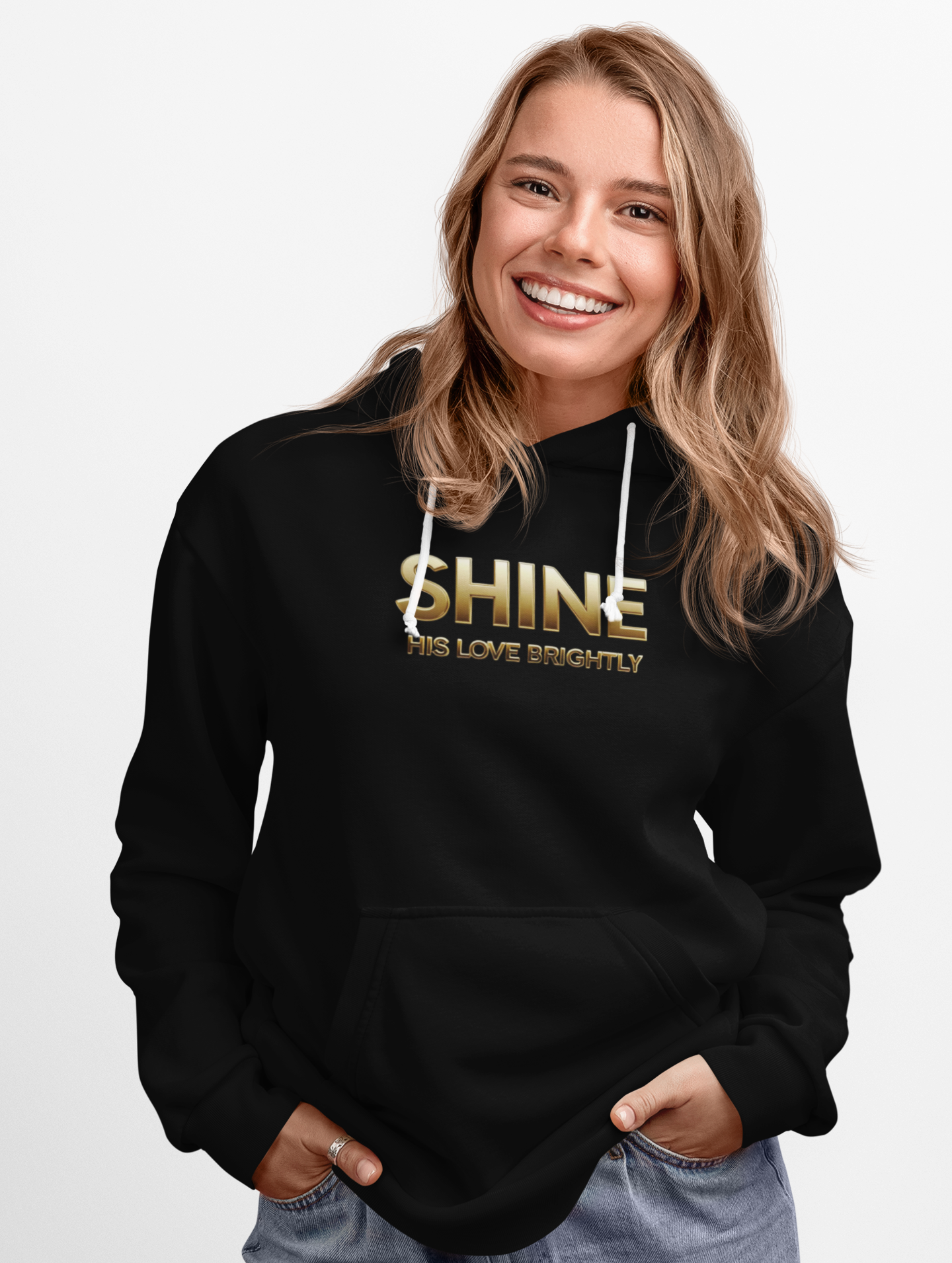 Shine His Love Brightly Unisex Midweight Softstyle Fleece Hoodie