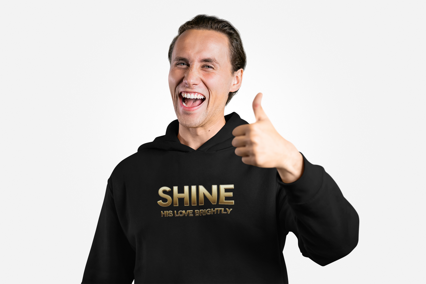 Shine His Love Brightly Unisex Midweight Softstyle Fleece Hoodie