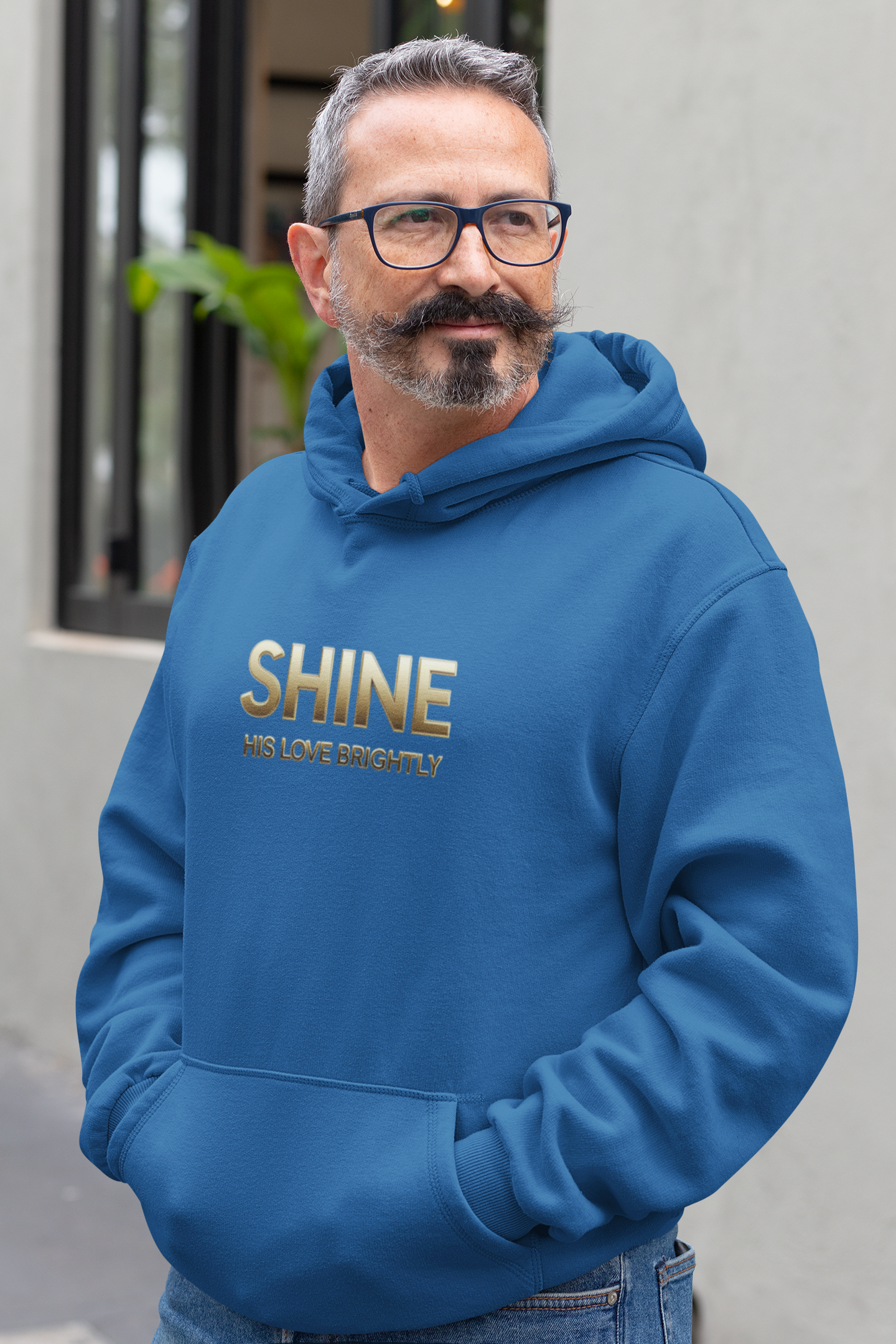 Shine His Love Brightly Unisex Midweight Softstyle Fleece Hoodie