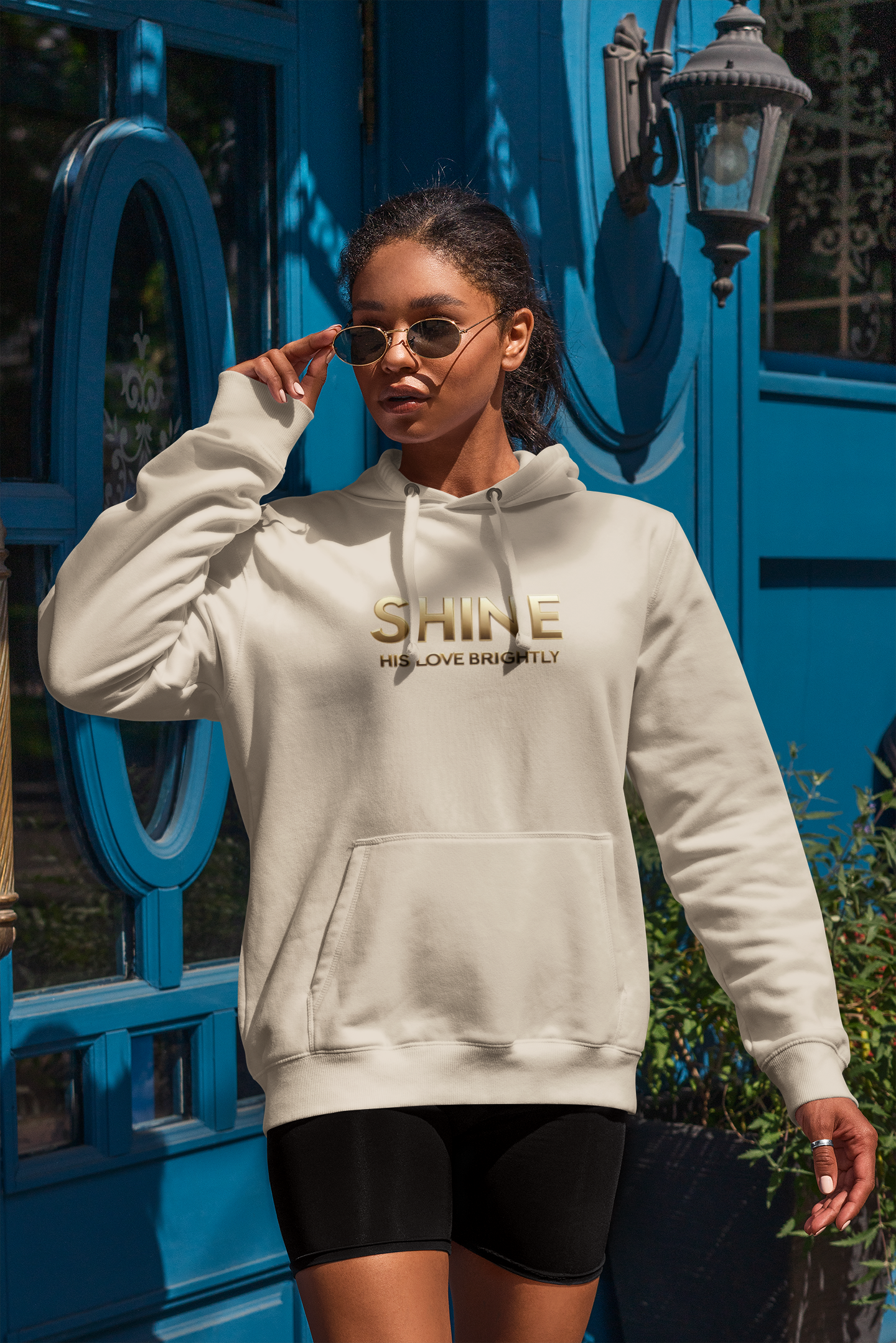 Shine His Love Brightly Unisex Midweight Softstyle Fleece Hoodie